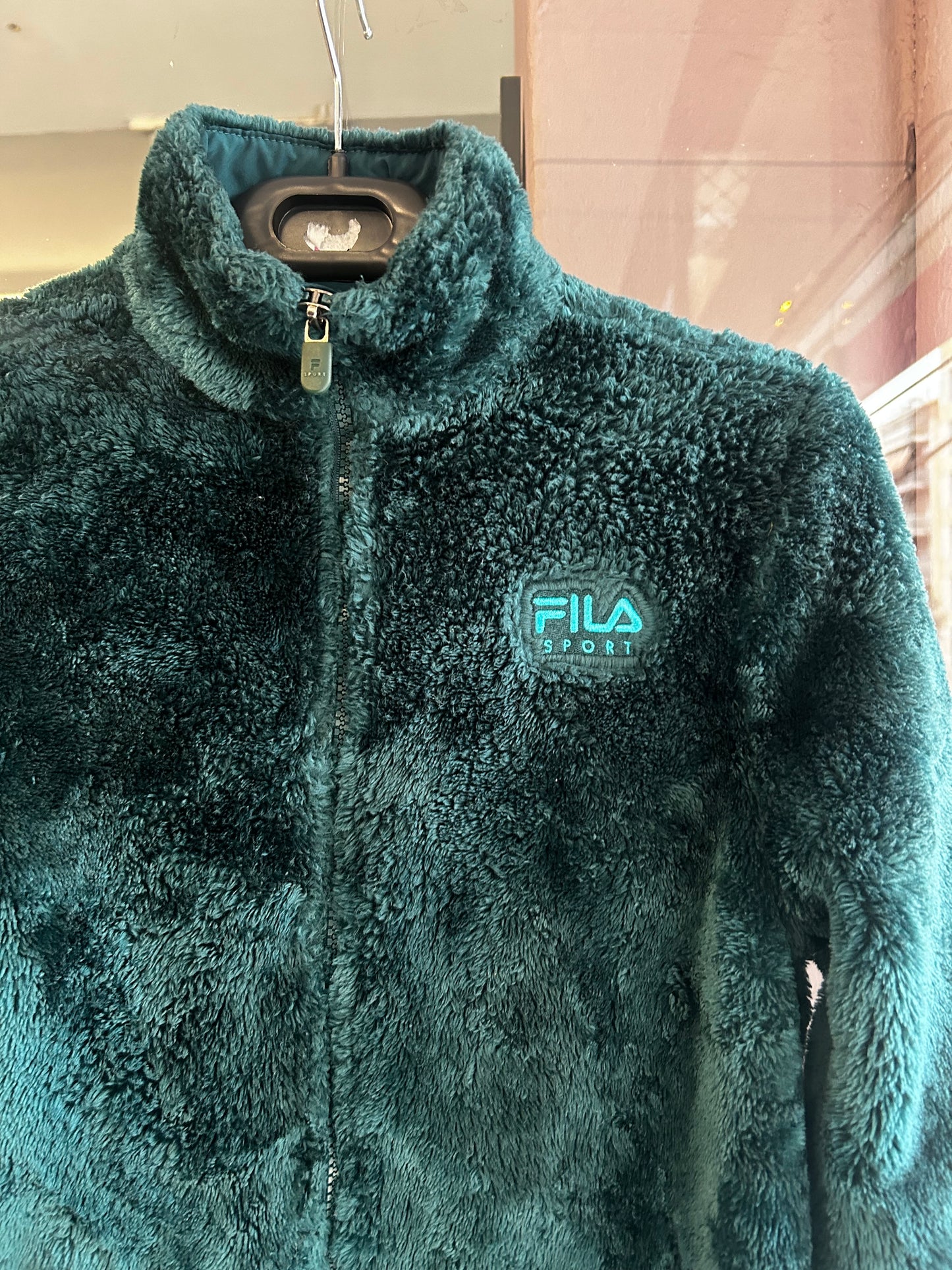 Fila green fluffy fleece