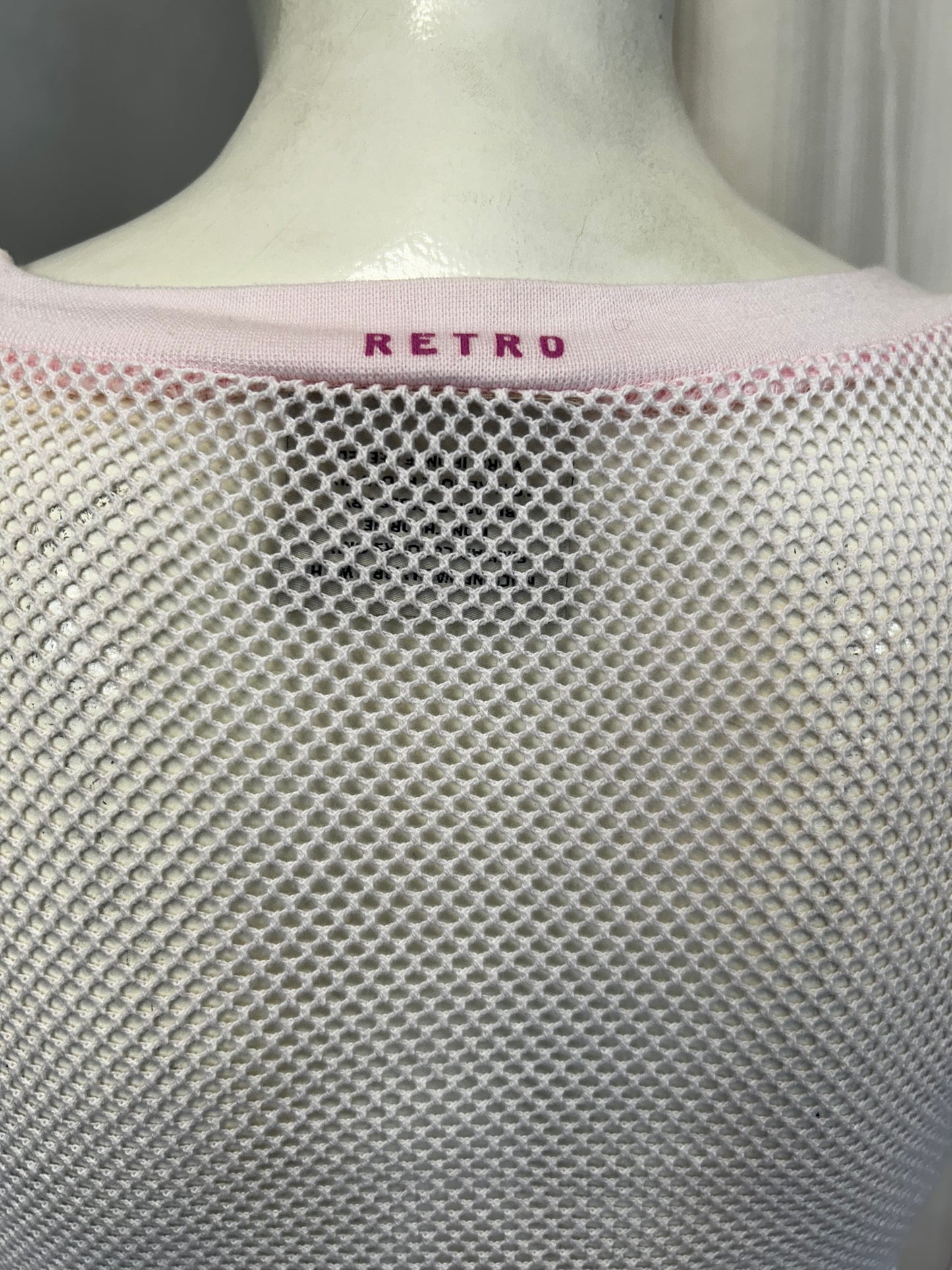 Retro fishnet top