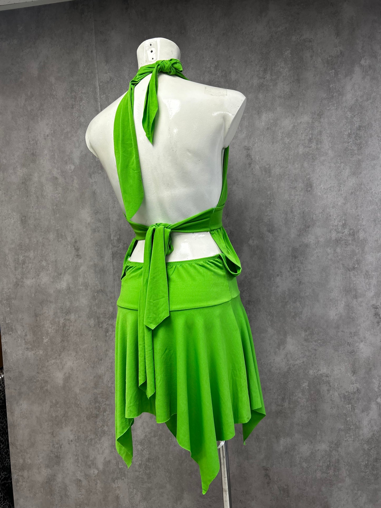Y2K backless mini dress