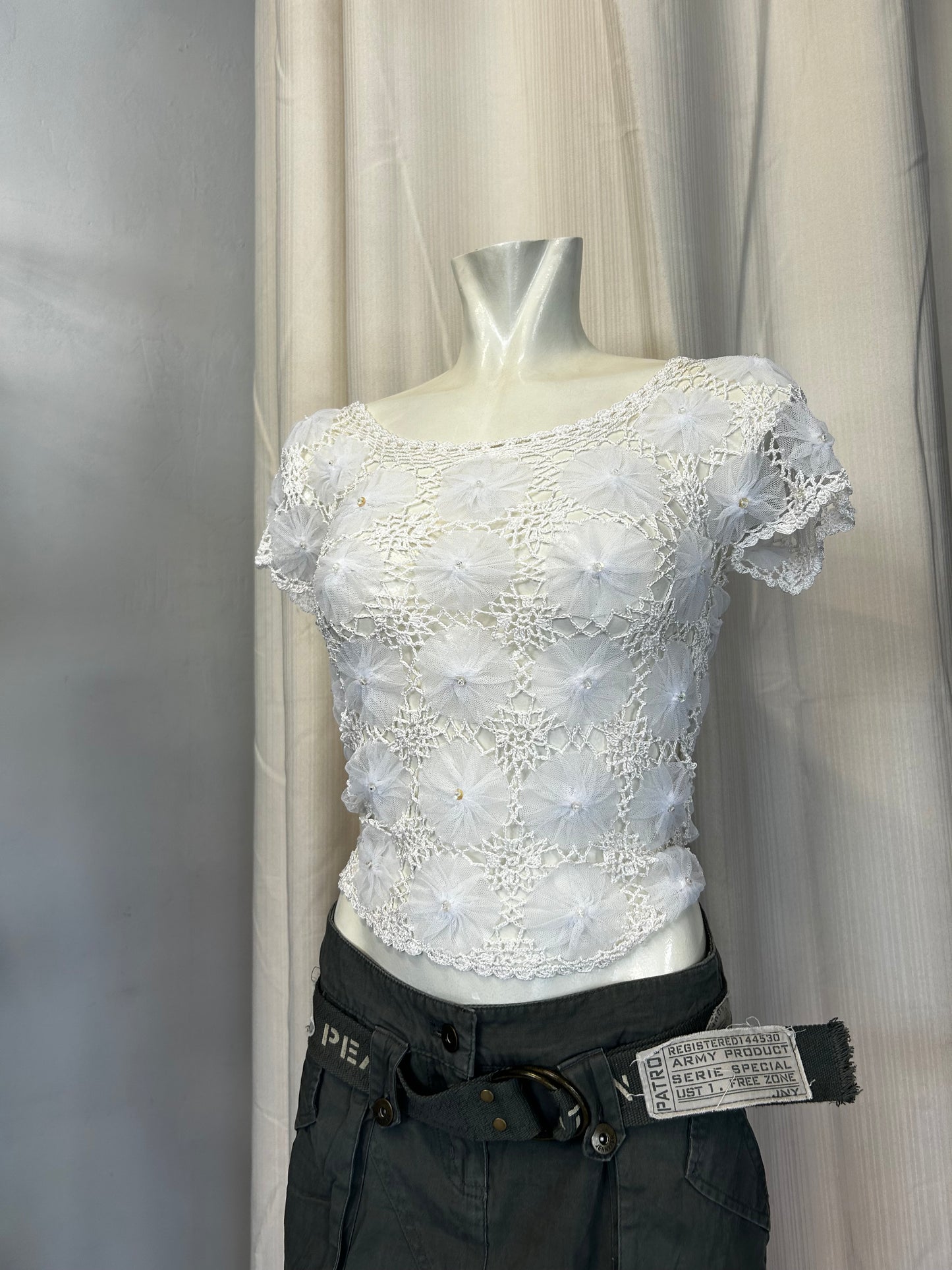 Vintage mesh top