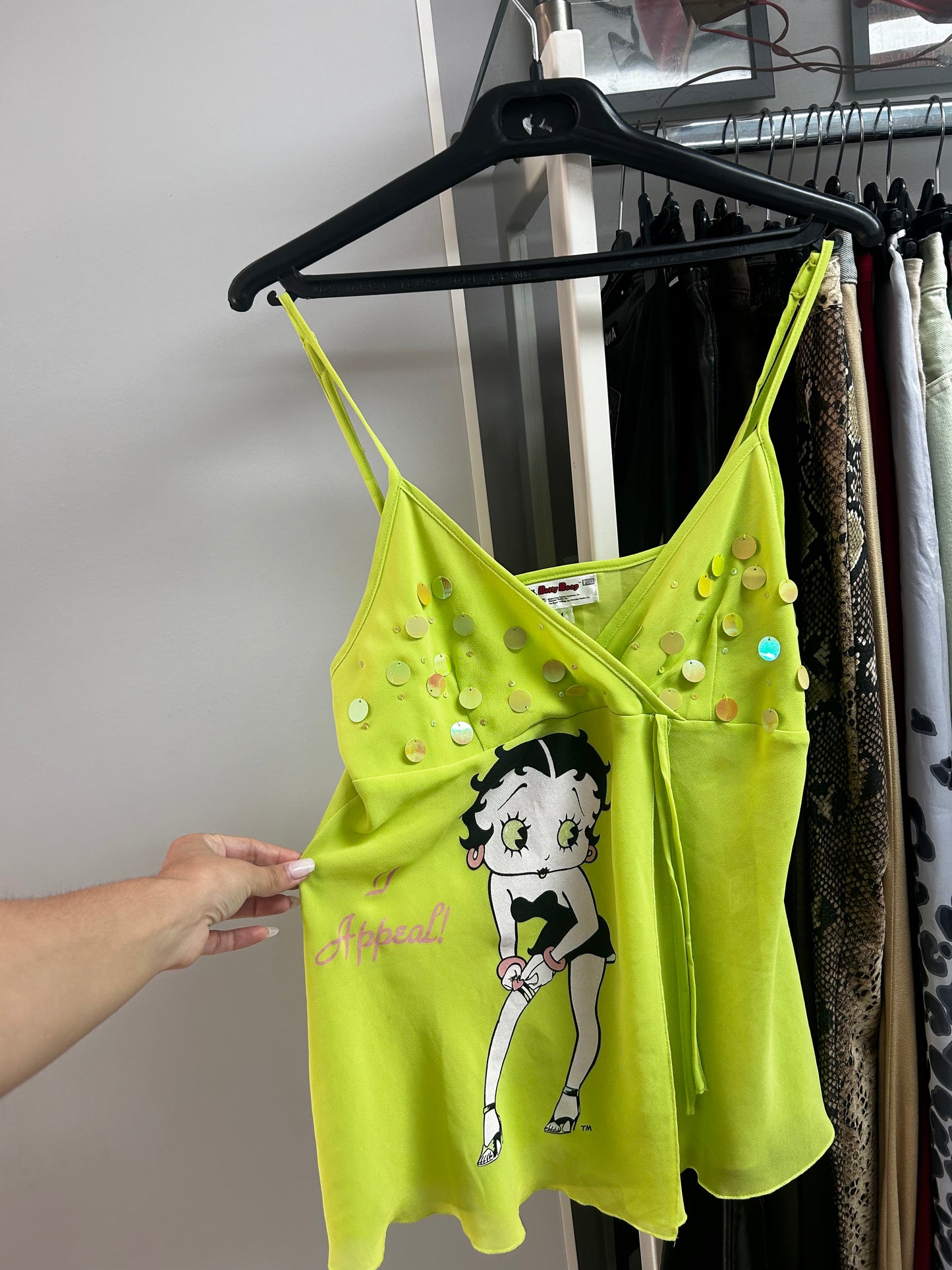 Betty boop 2005 sequin top