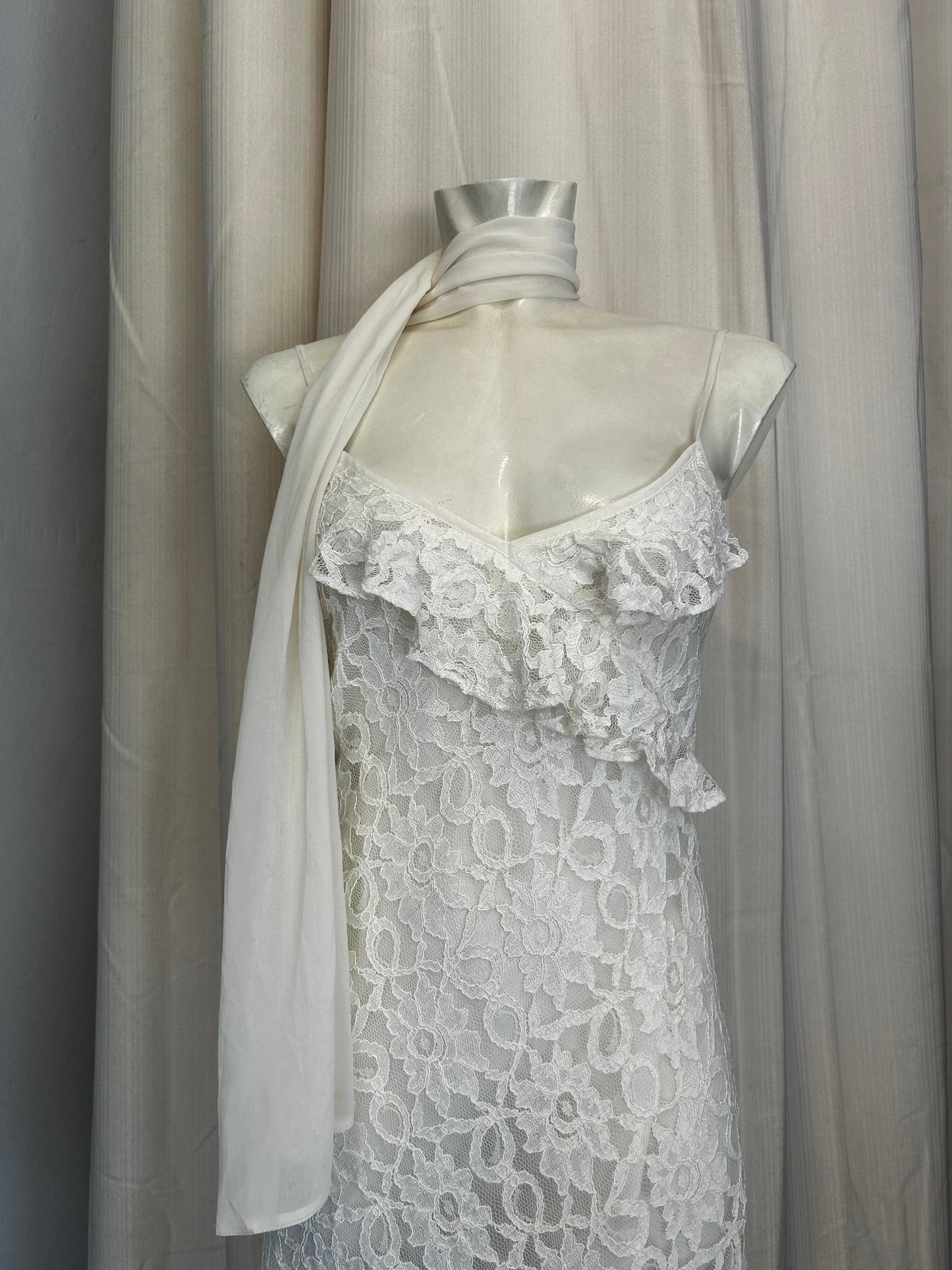 Vintage lace mesh dress