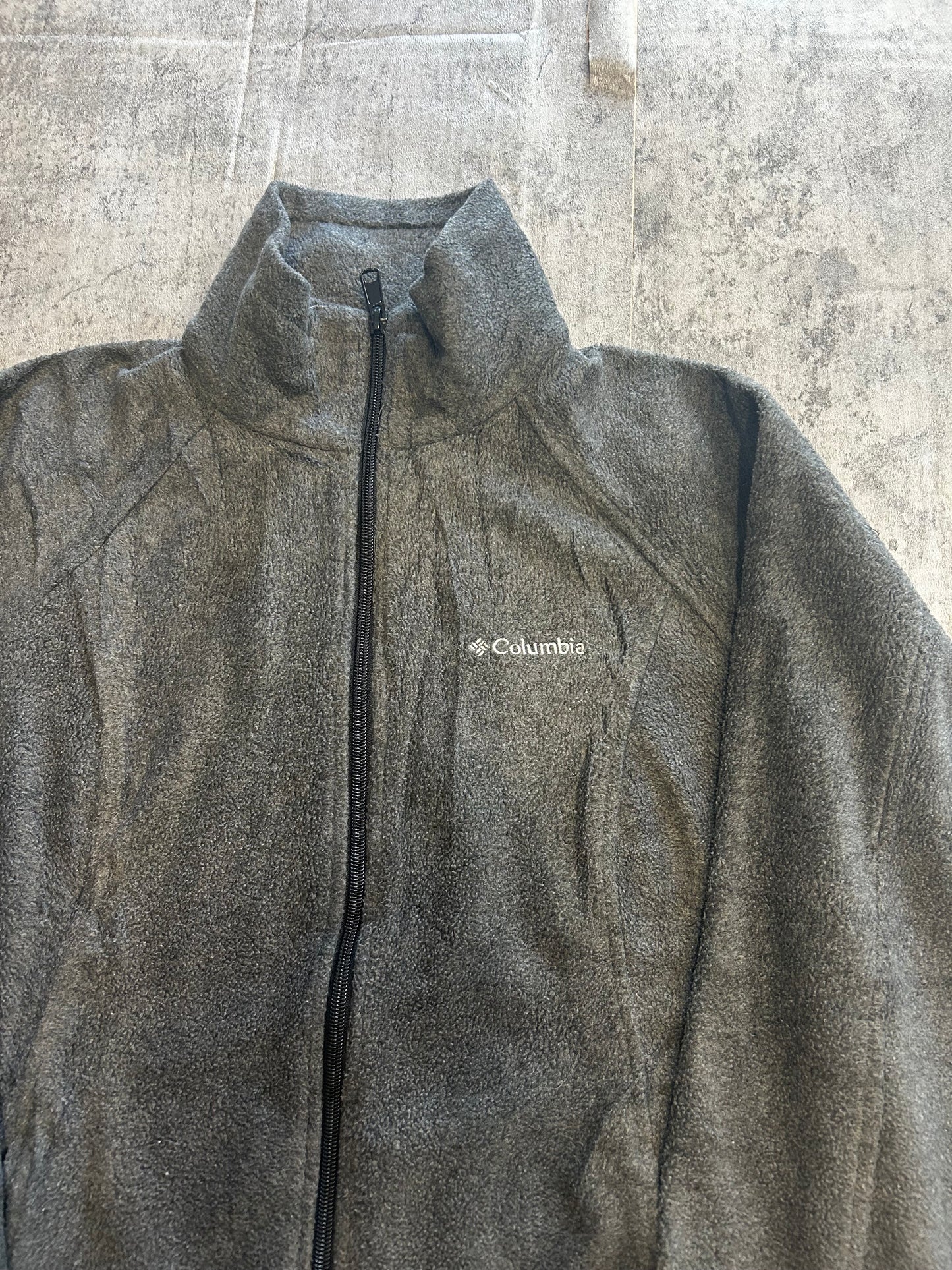 Columbia grey fleece jacket
