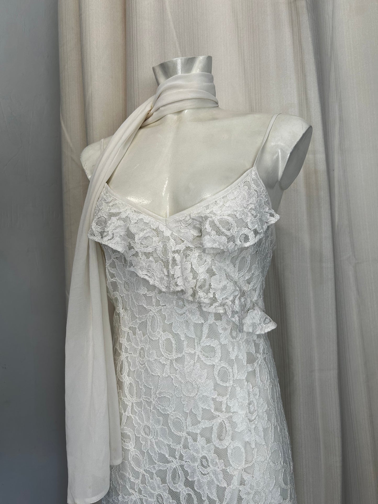 Vintage lace mesh dress