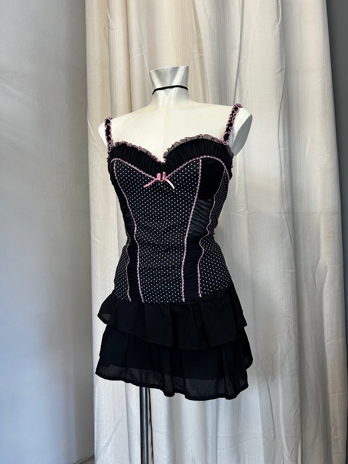 Ann summers polka dot corset top