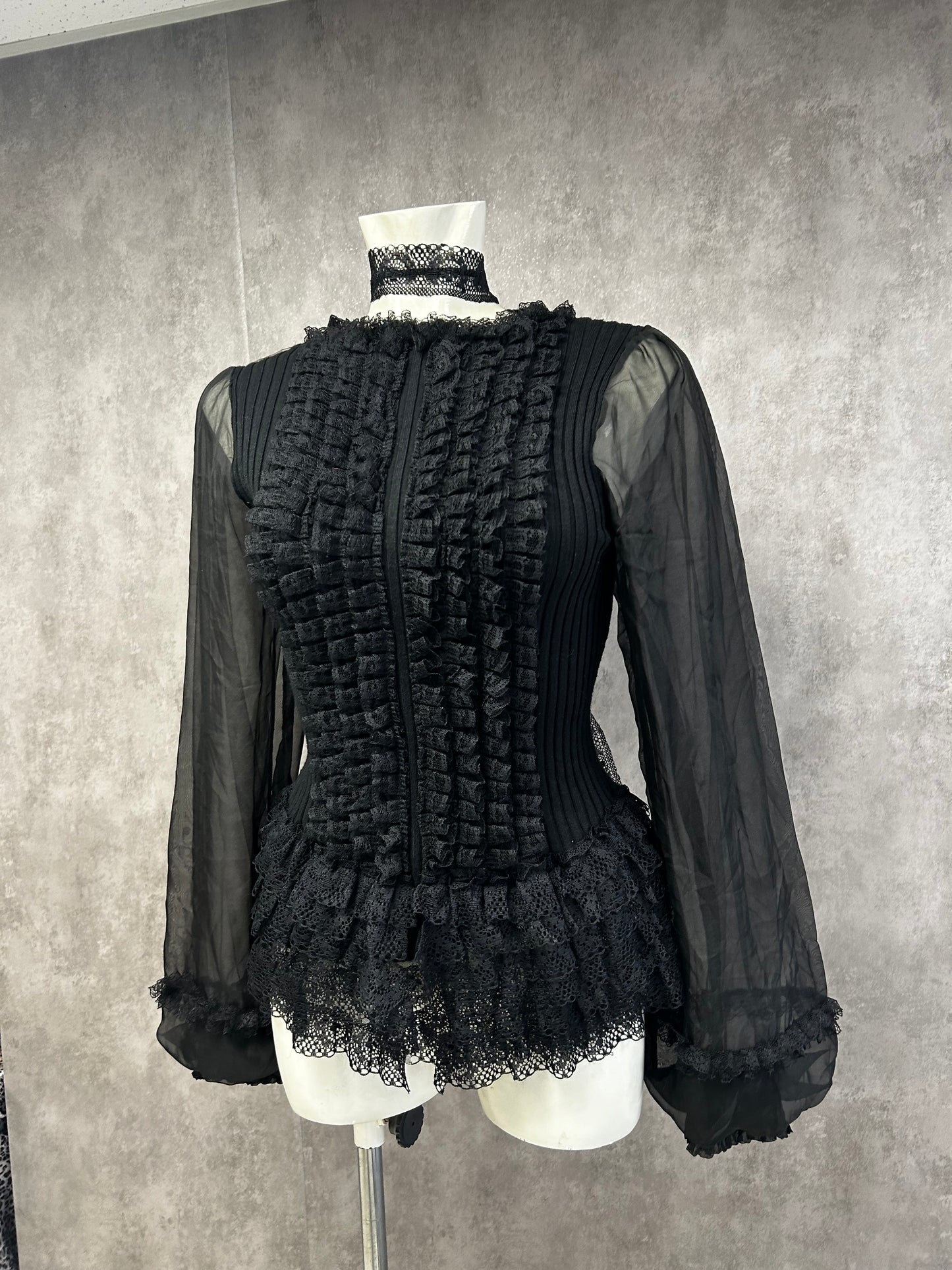 Alt goth lace top