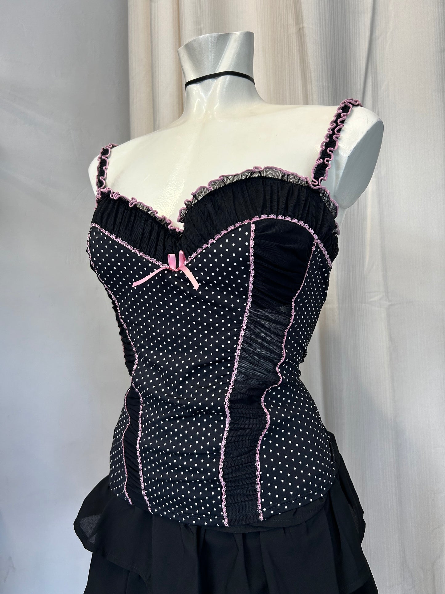 Ann summers polka dot corset top