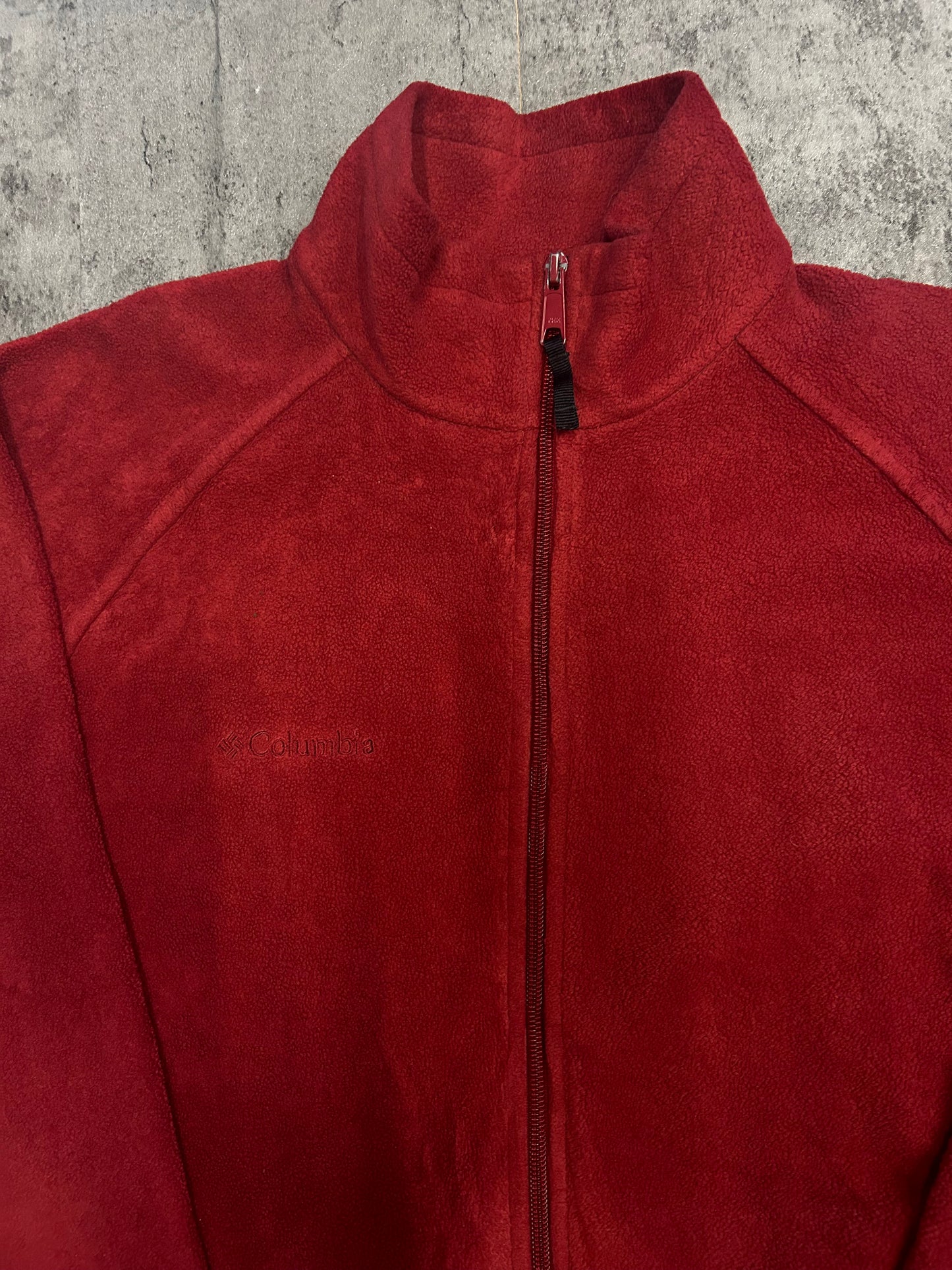 Columbia red fleece jacket