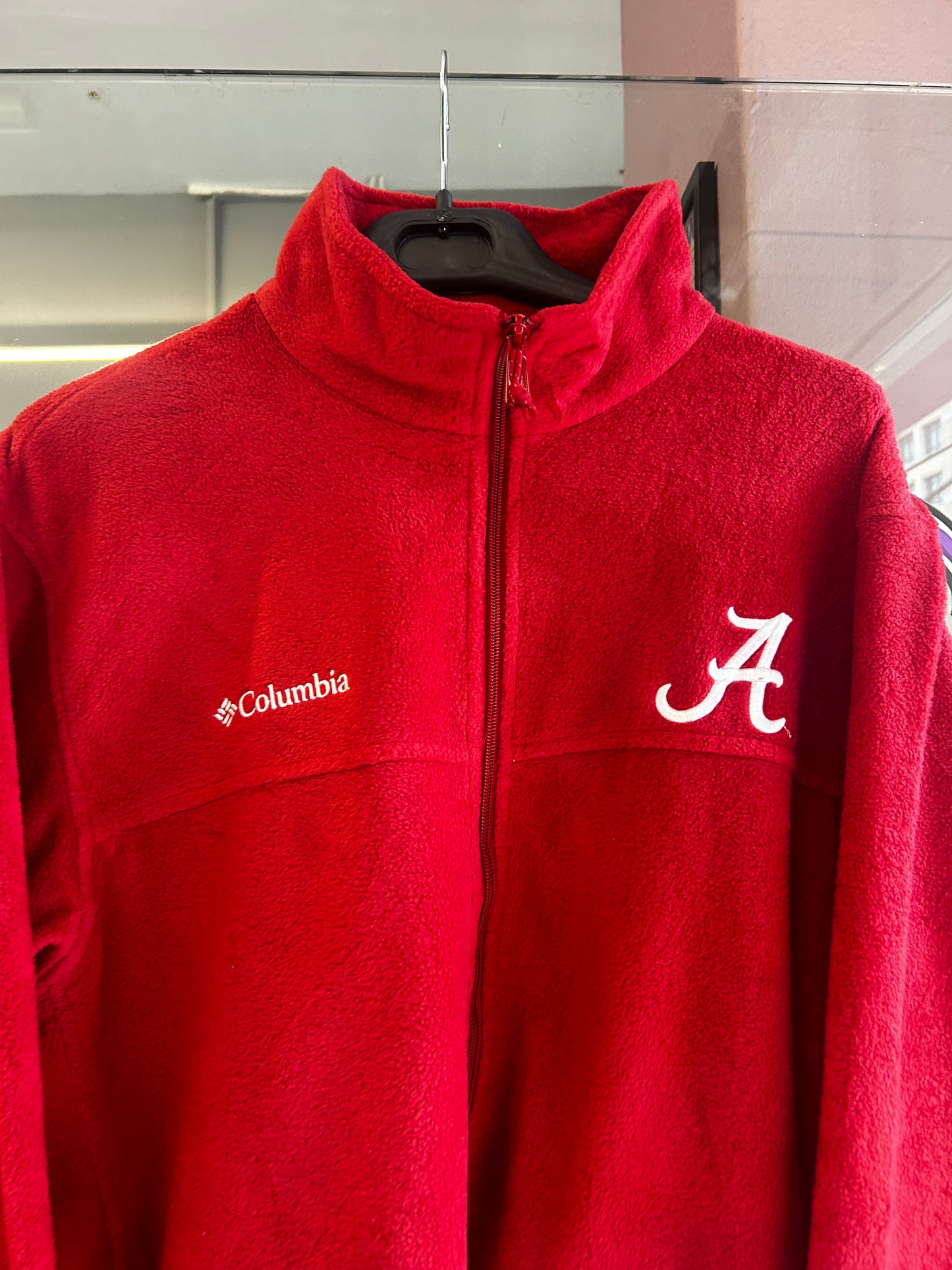 Columbia red fleece jacket