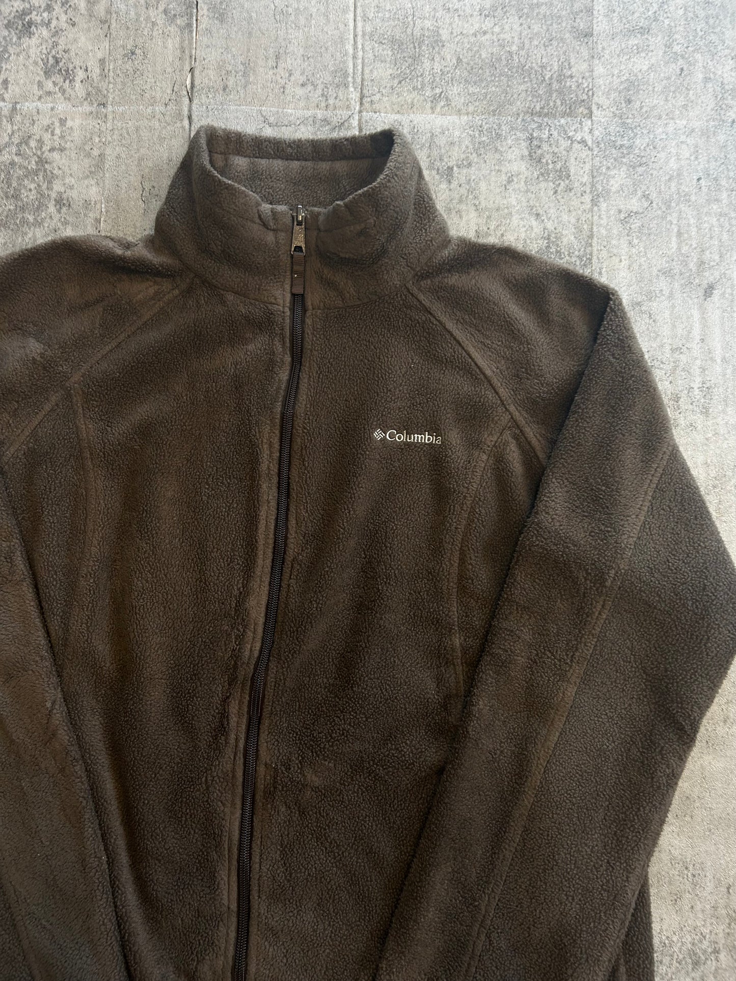 Brown fleece jacket