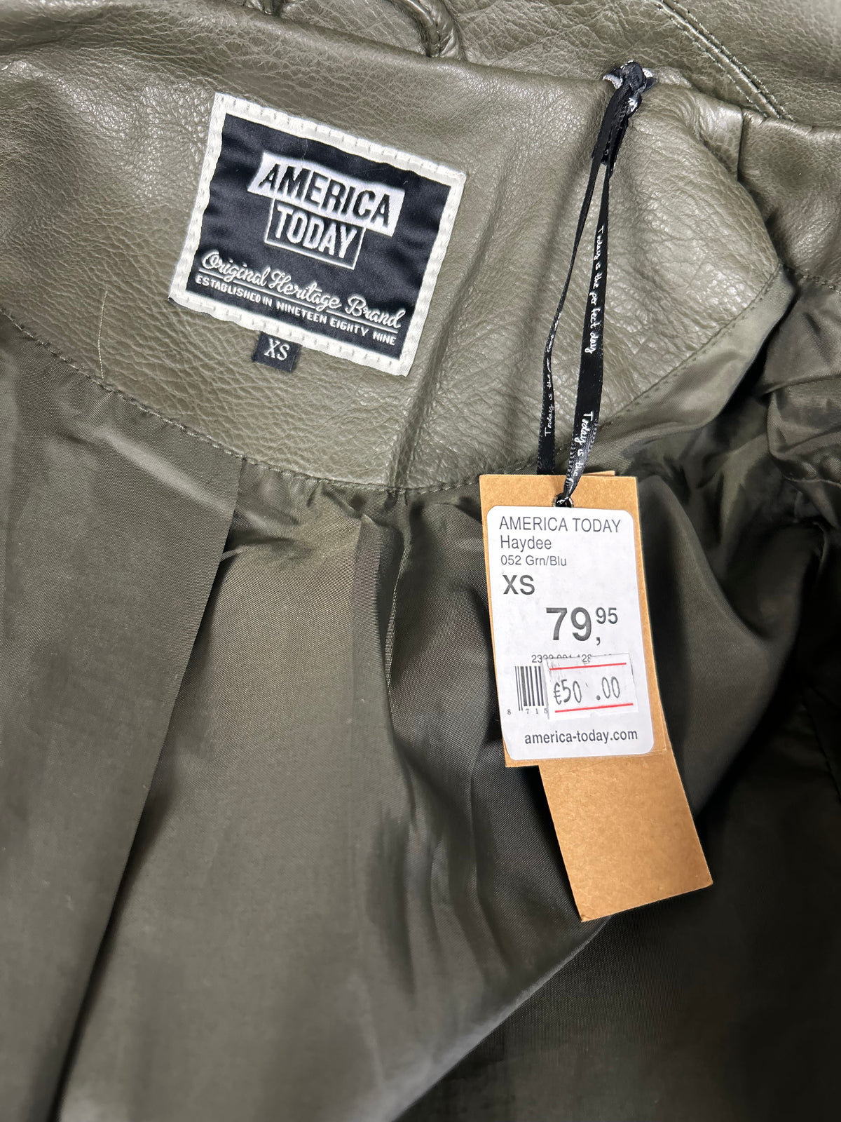 America today real leather jacket