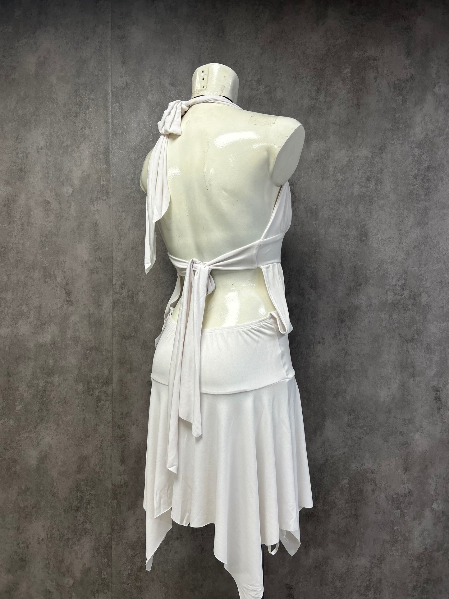 Y2K backless mini dress