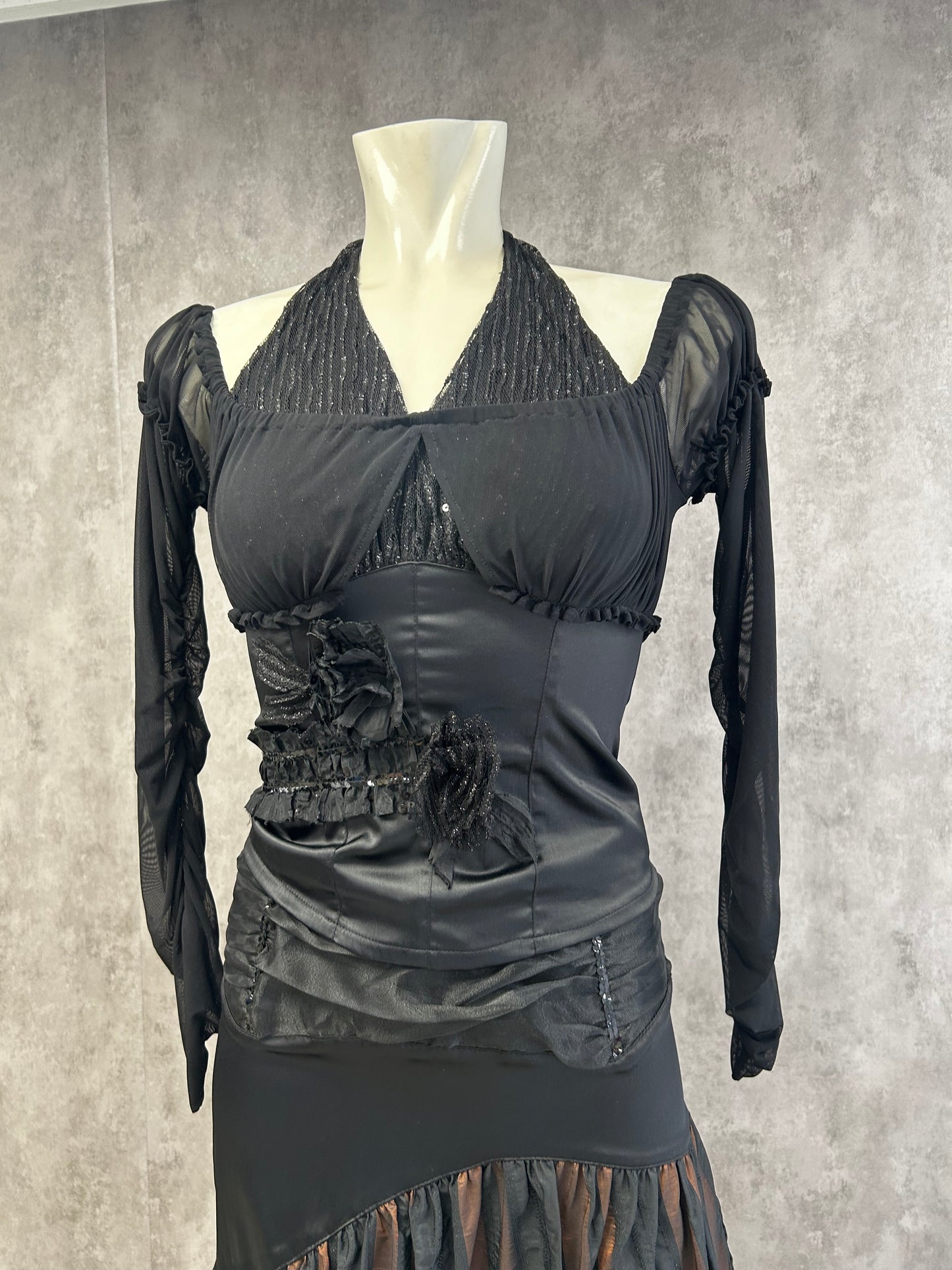 Personal satin corset top