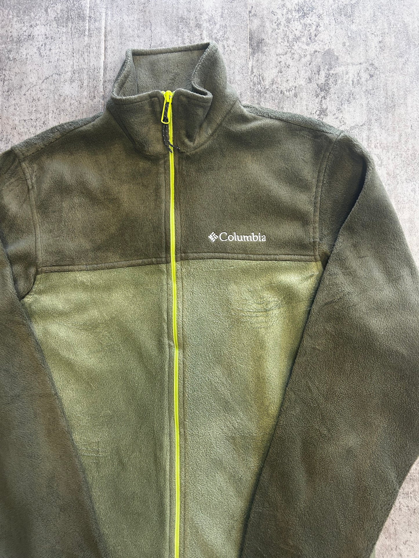Columbia green fleece jacket
