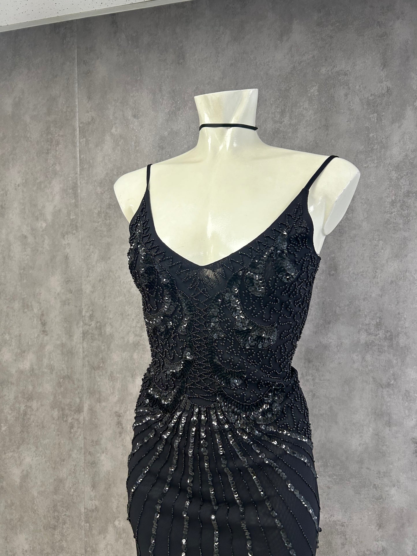 Sequin black dress
