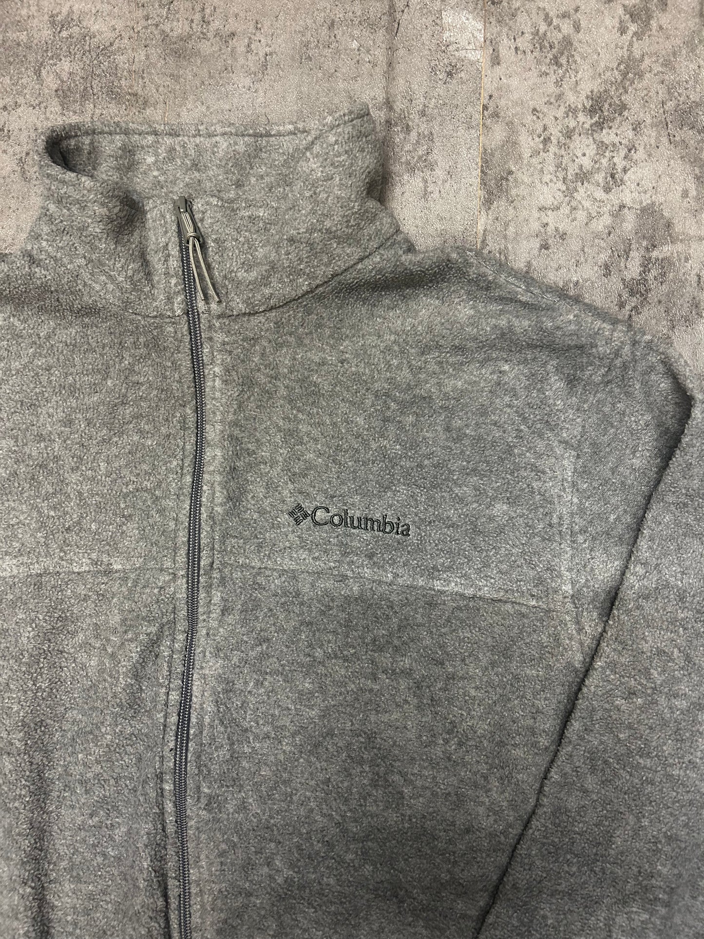 Columbia light grey fleece jacket
