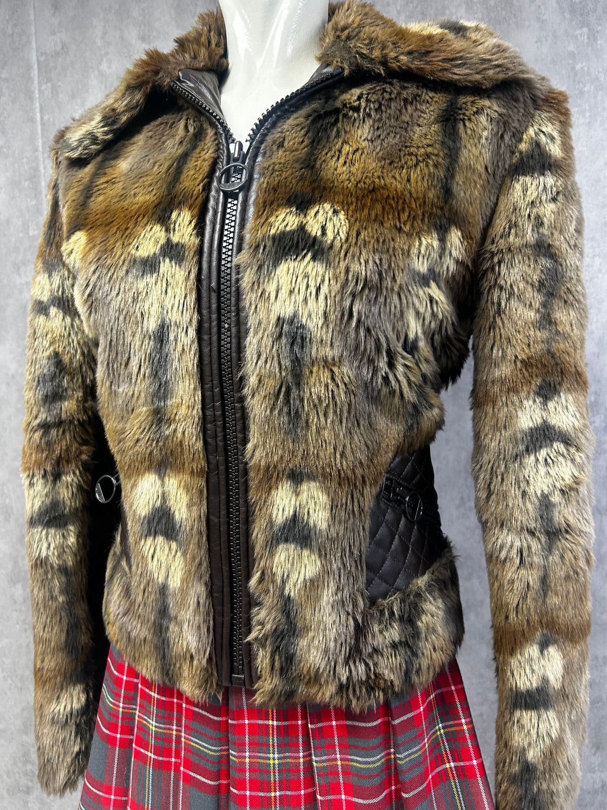 Vintage mango fur coat