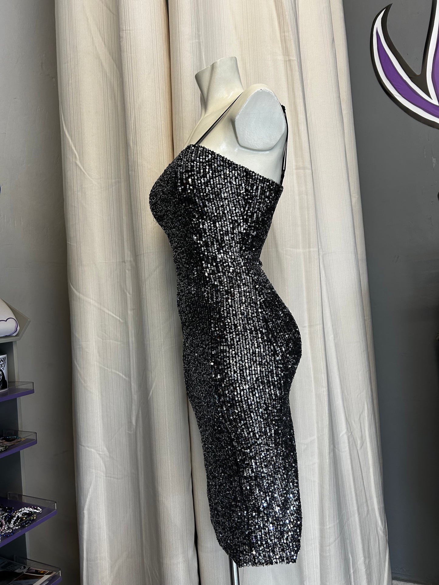Sequin midi dress