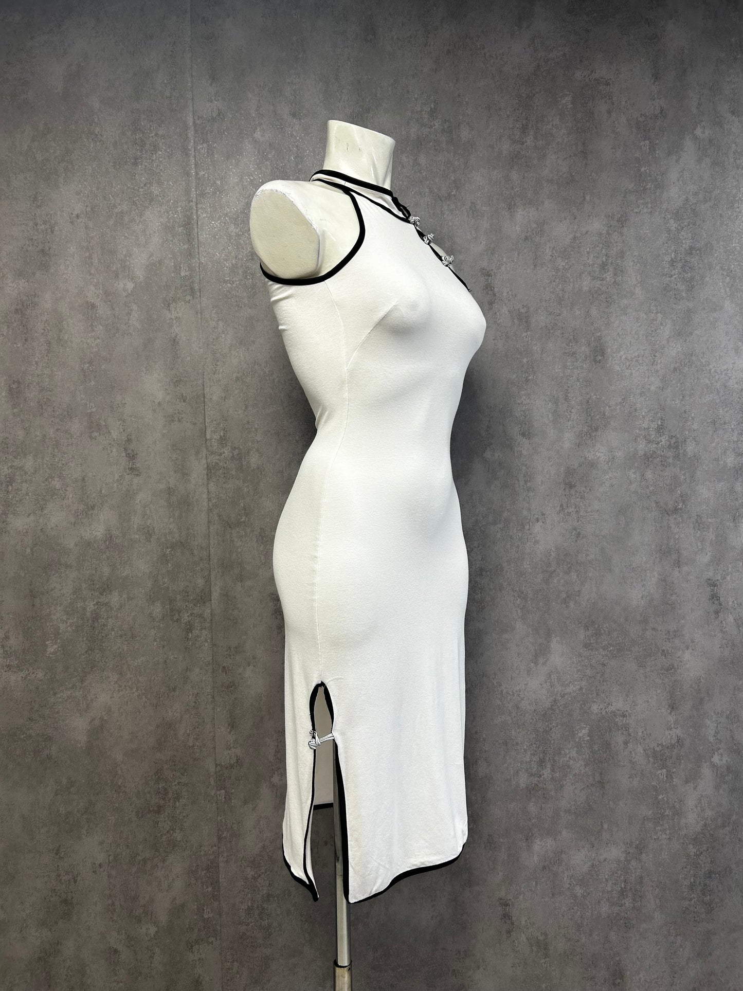Qipao white dress