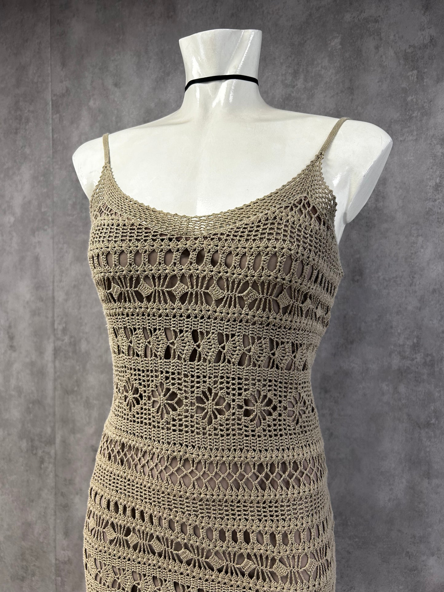 Crochet maxi dress