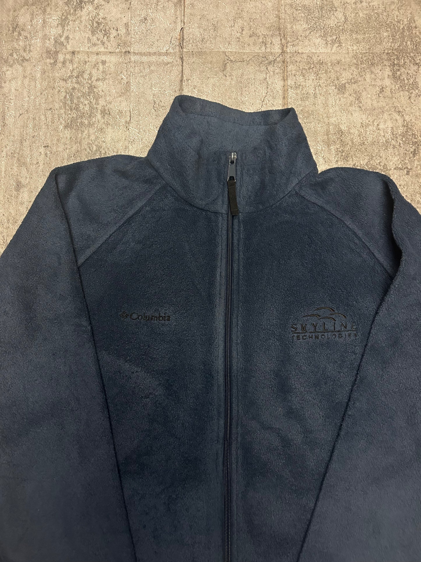 Columbia dark blue fleece jacket