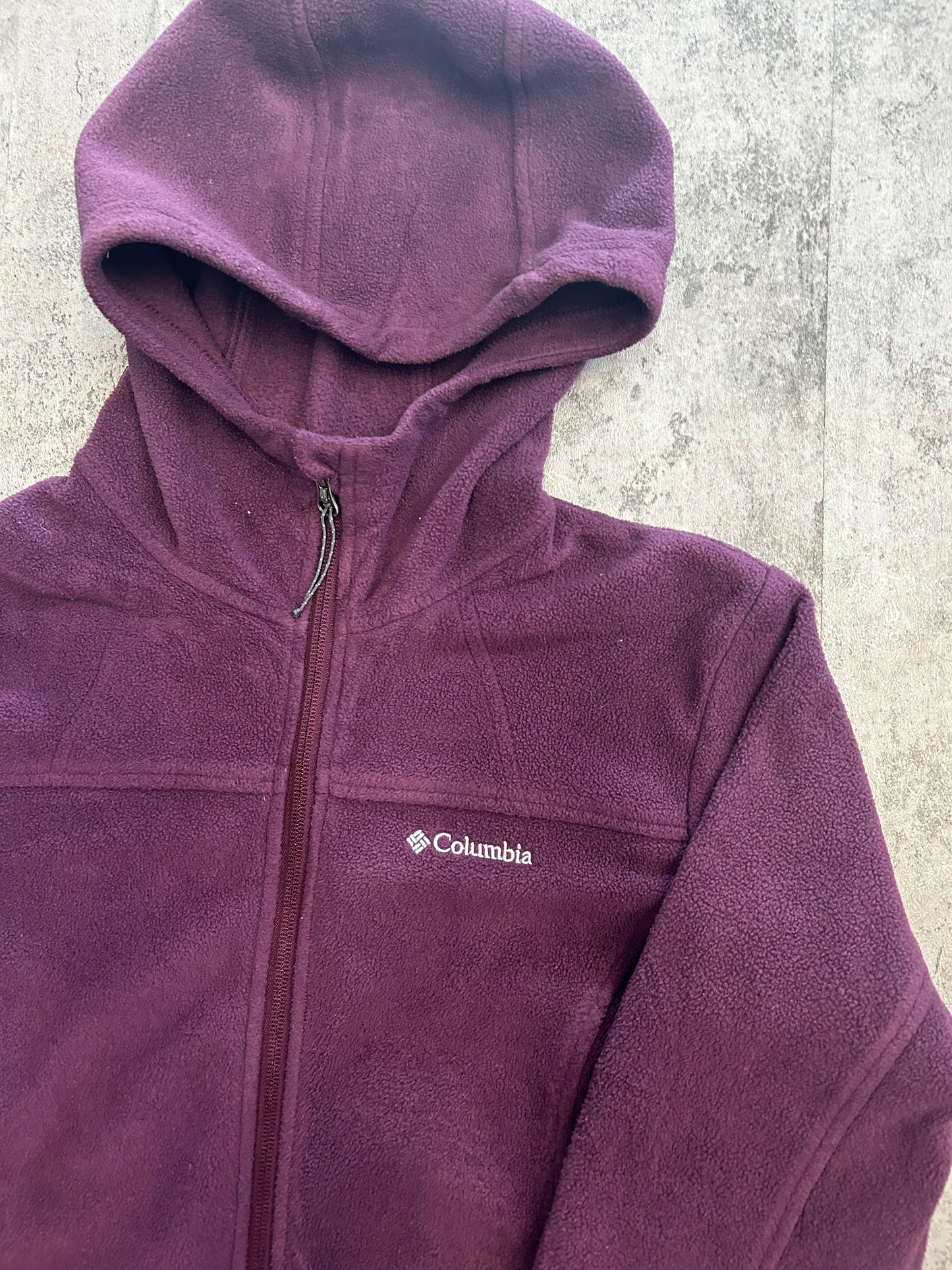 Columbia purple fleece jacket