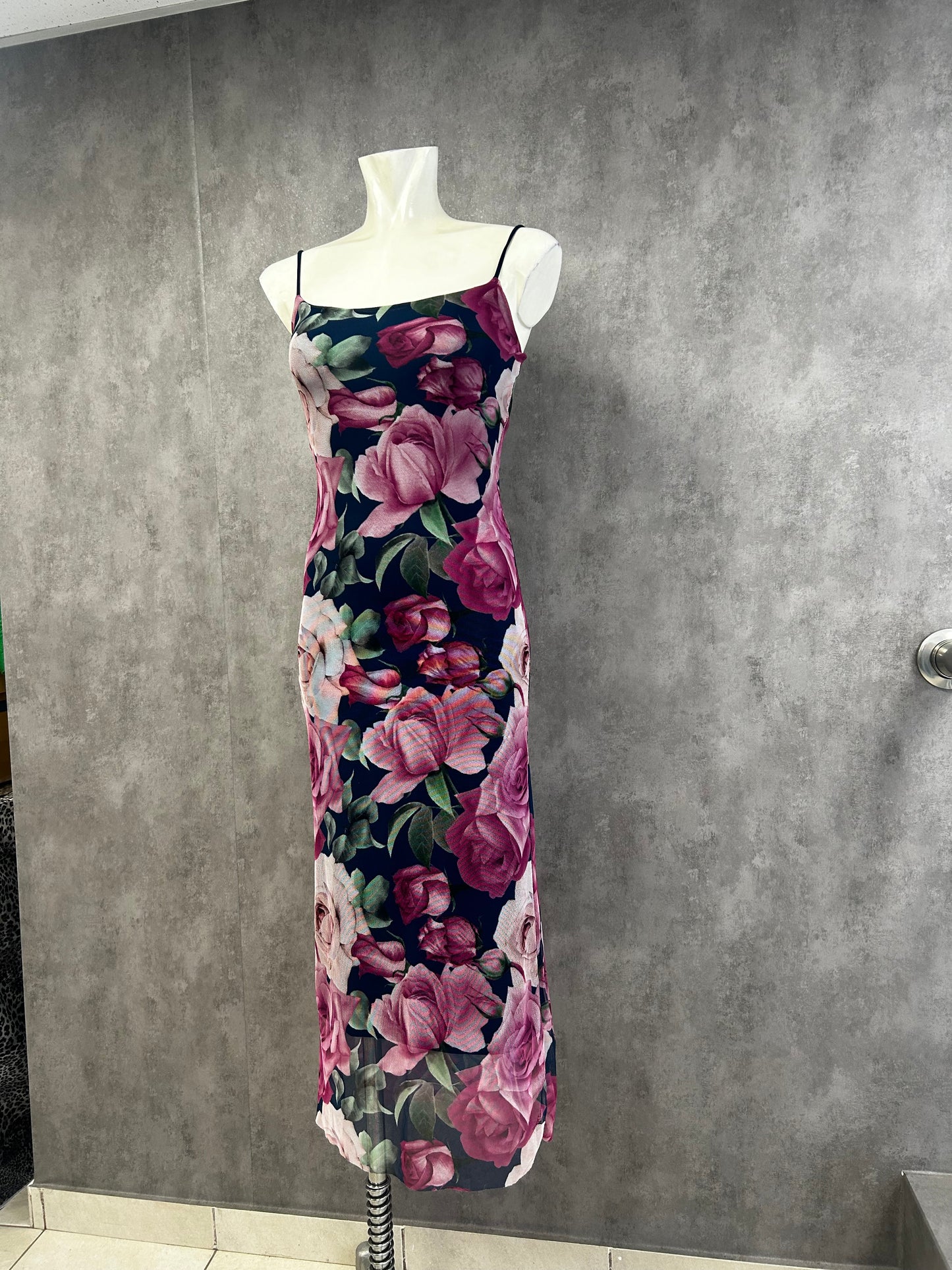 Vintage maxi mesh dress