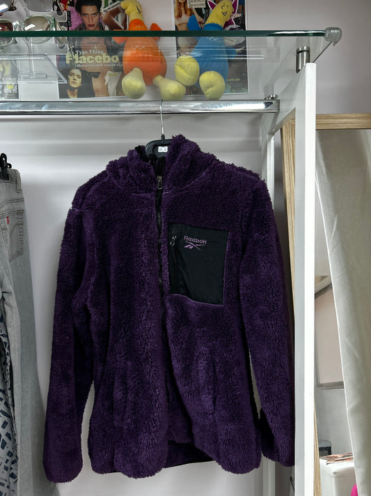 Reebok fluffy thick purple fleece