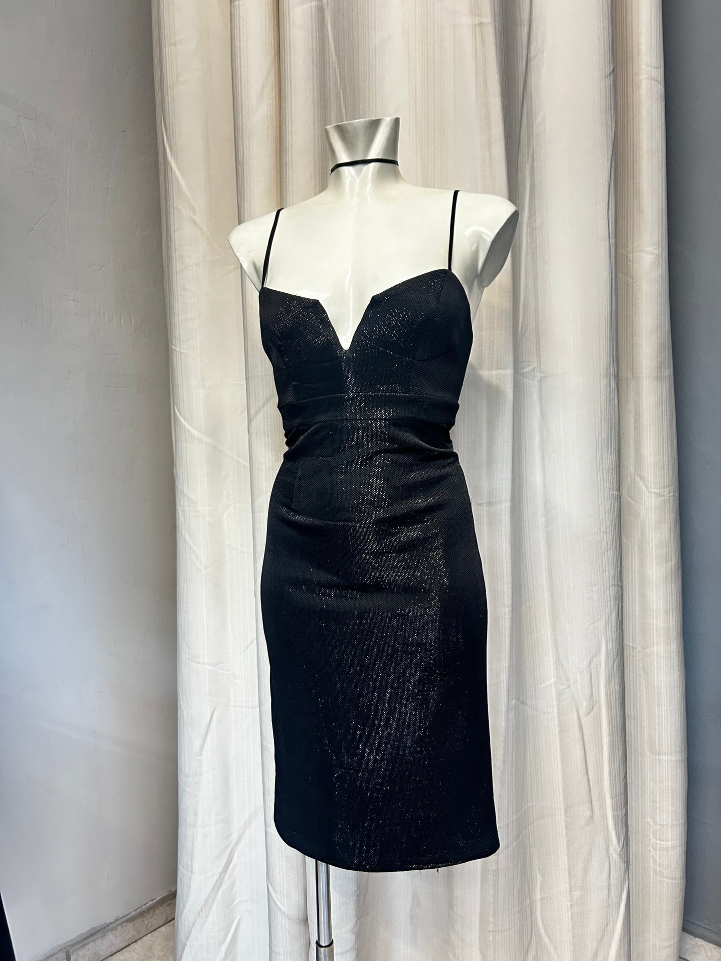 Black glittery dress