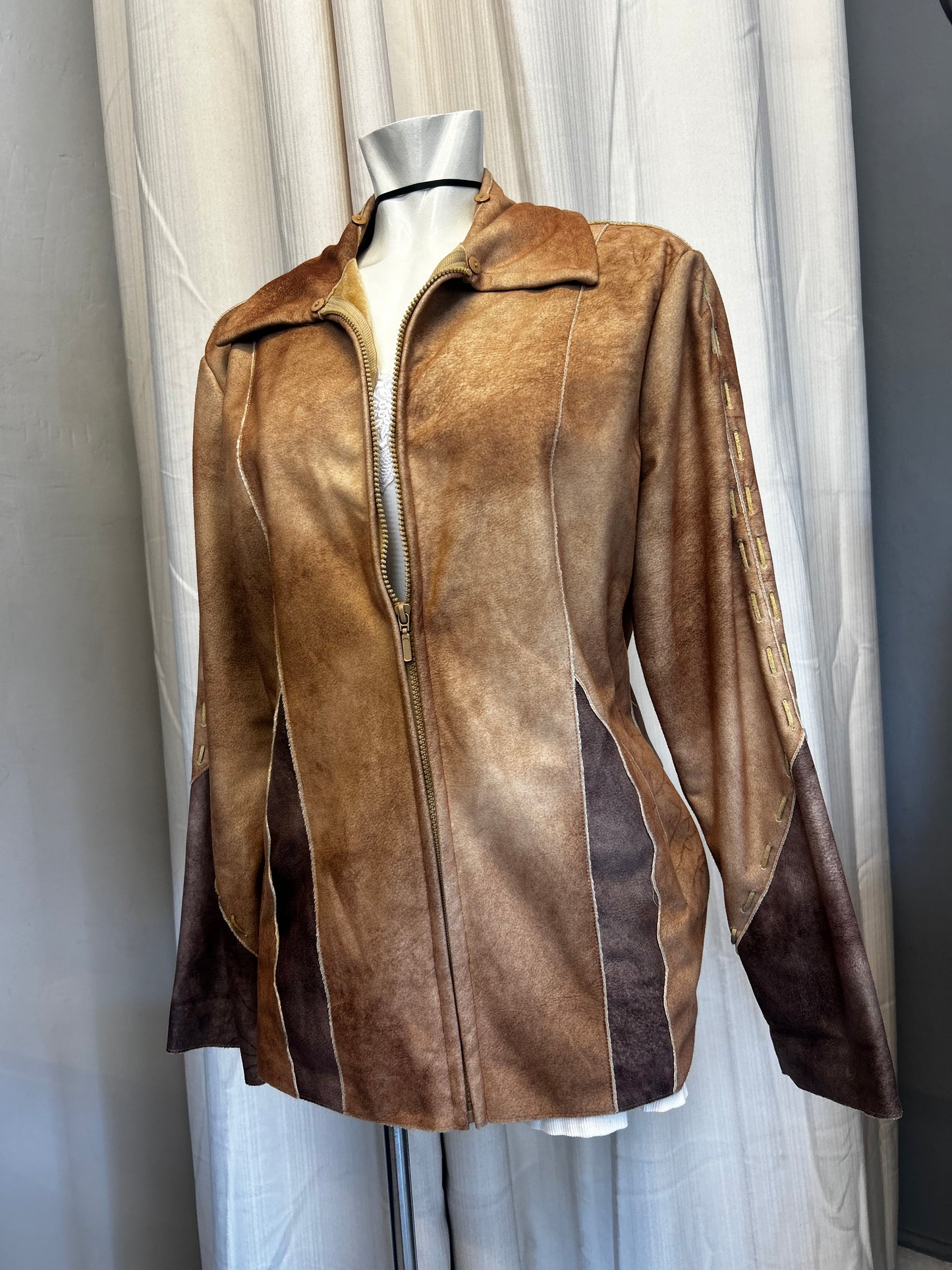 Vintage suede light jacket