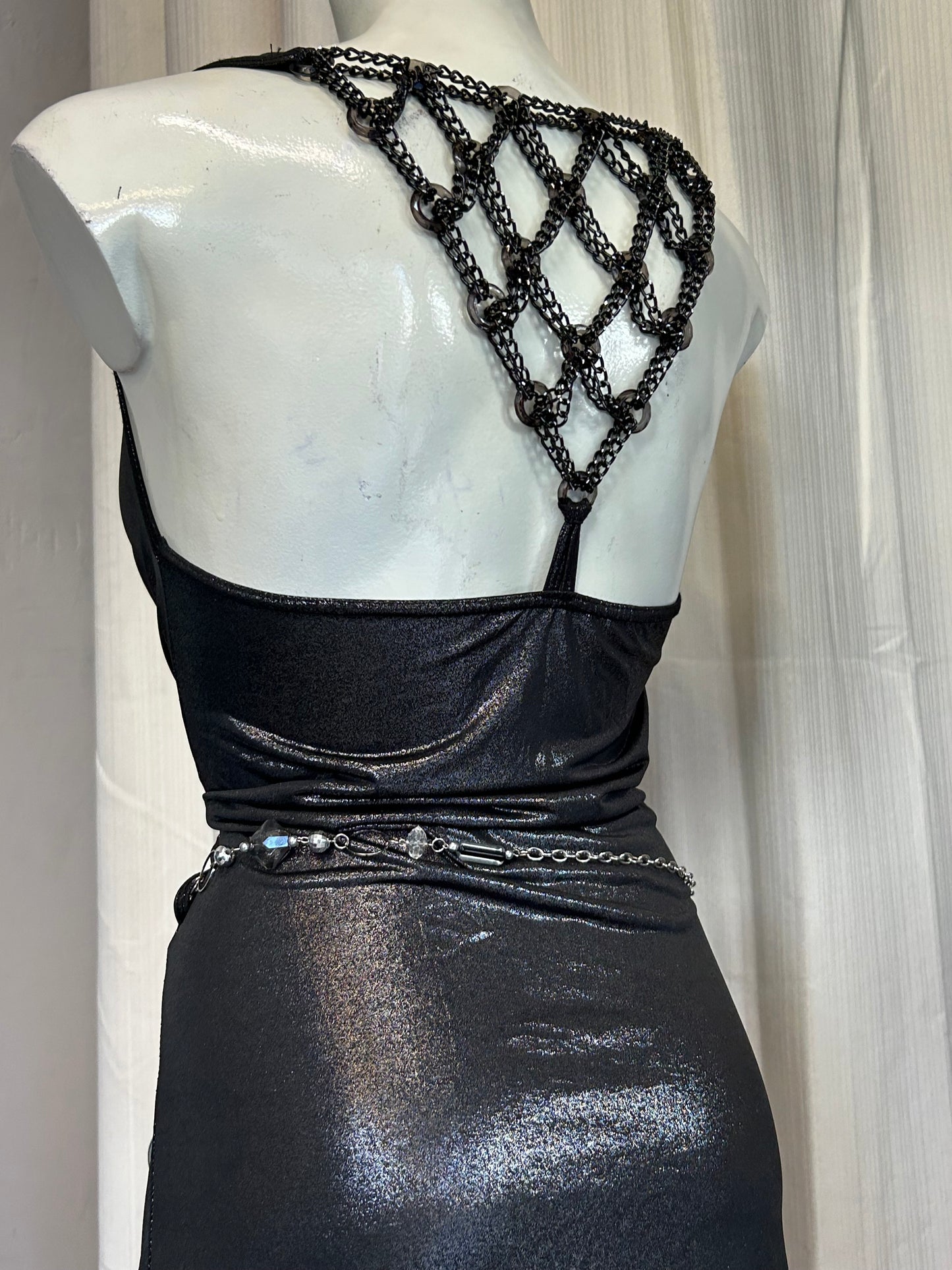Y2K metallic dress