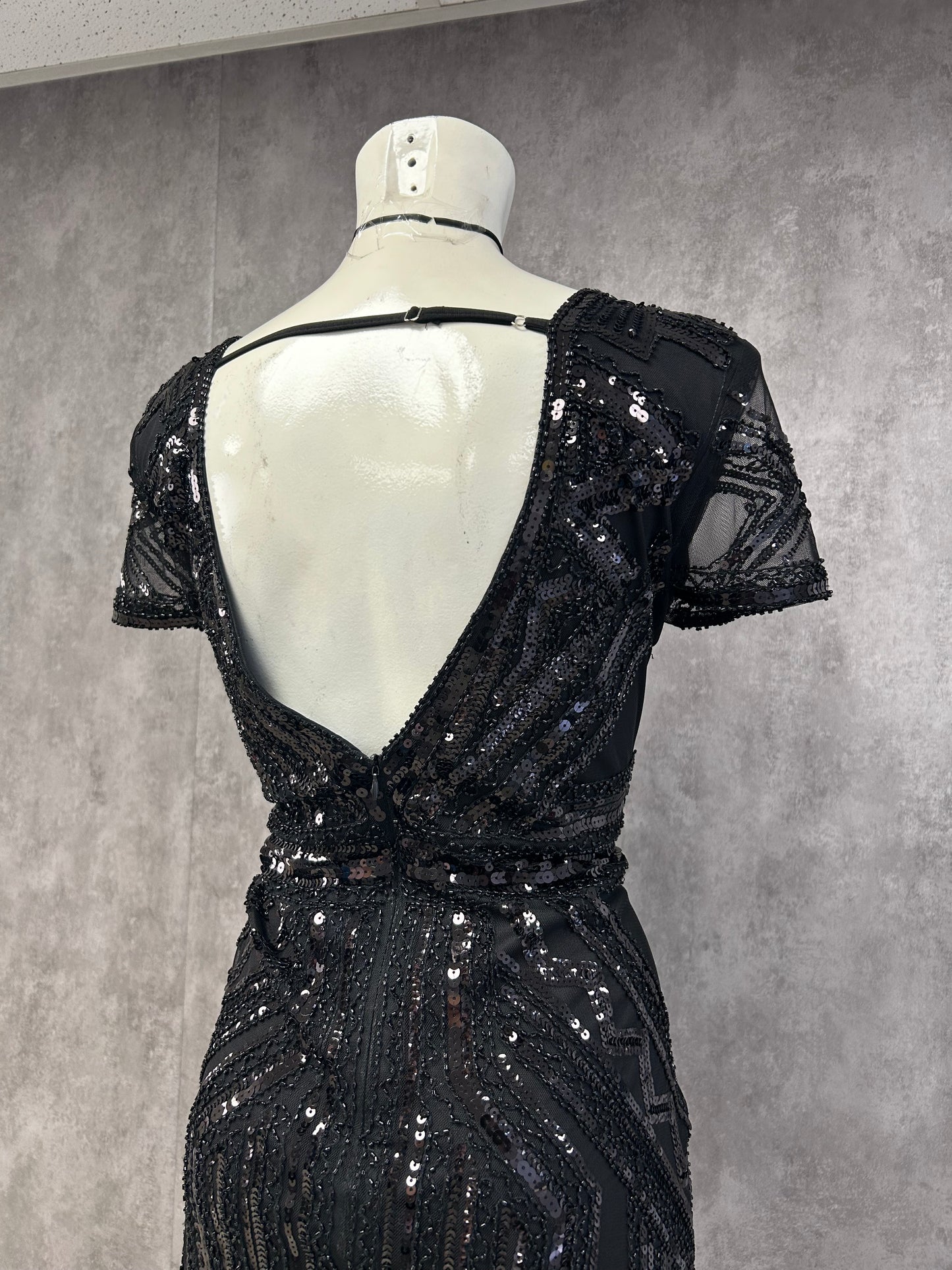 Derhy black sequin dress