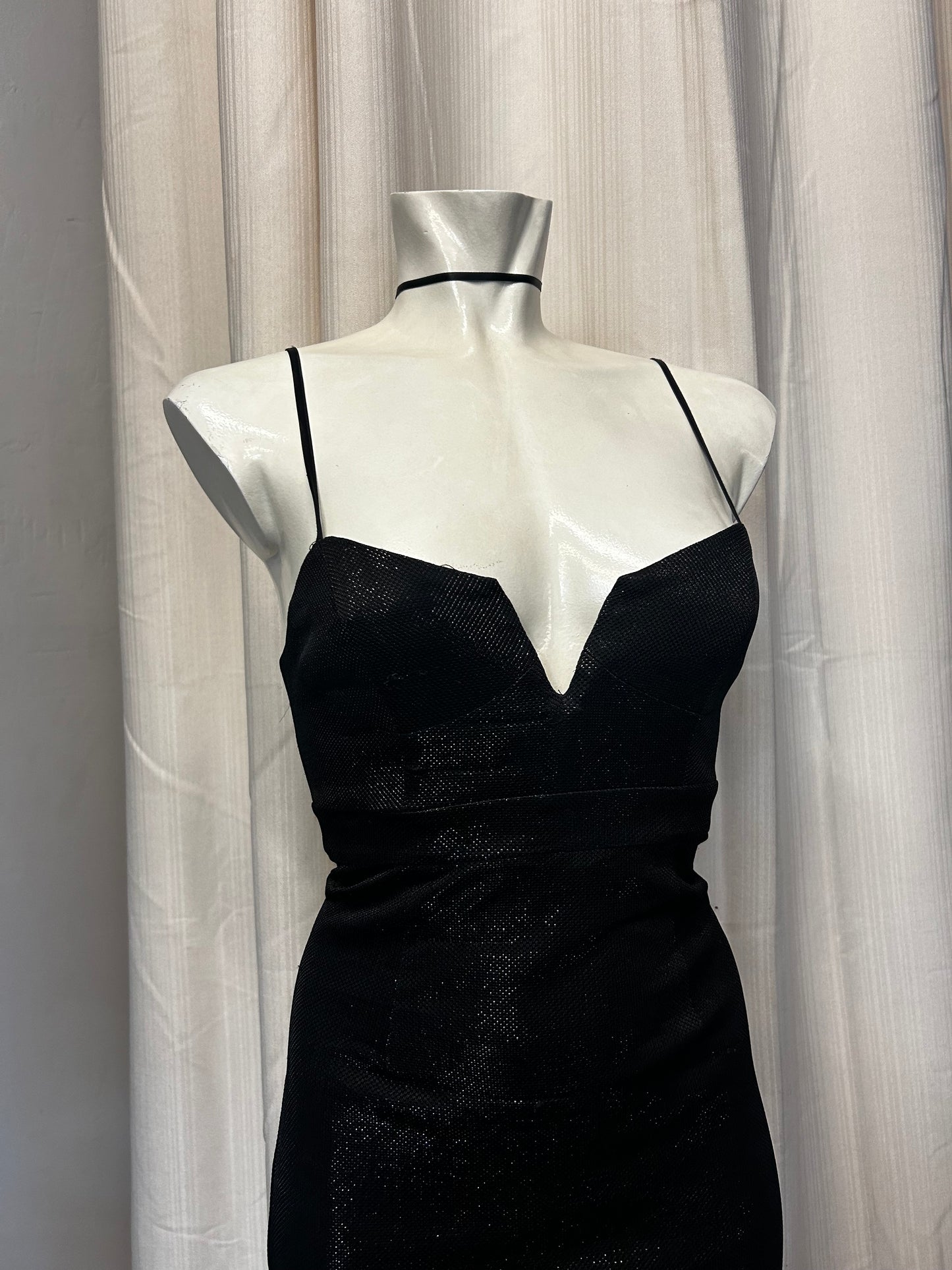 Black glittery dress