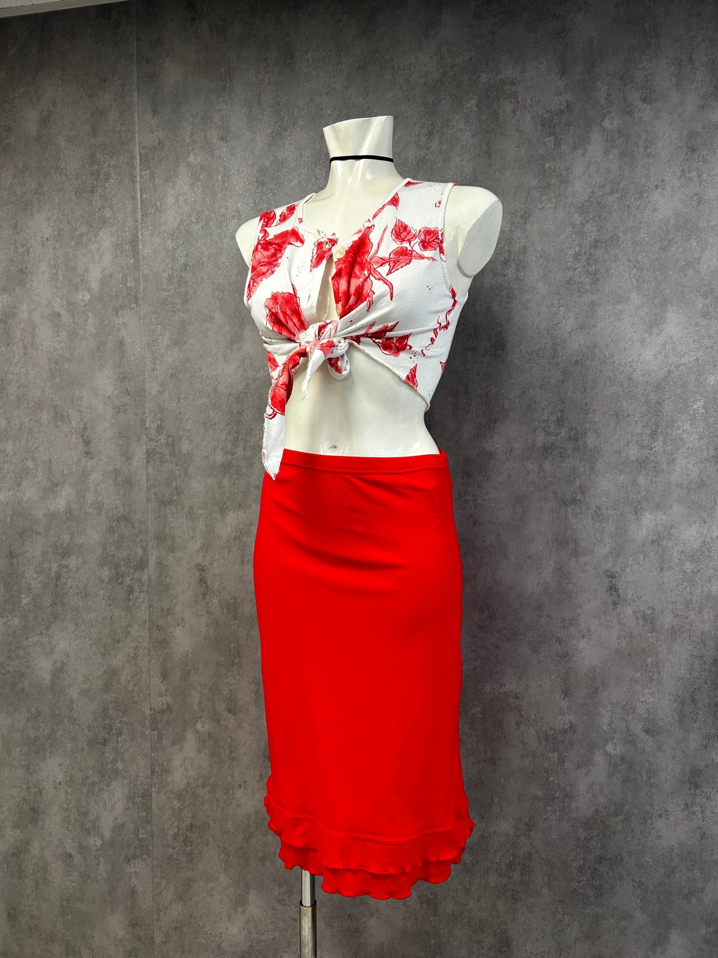 Y2K mesh skirt