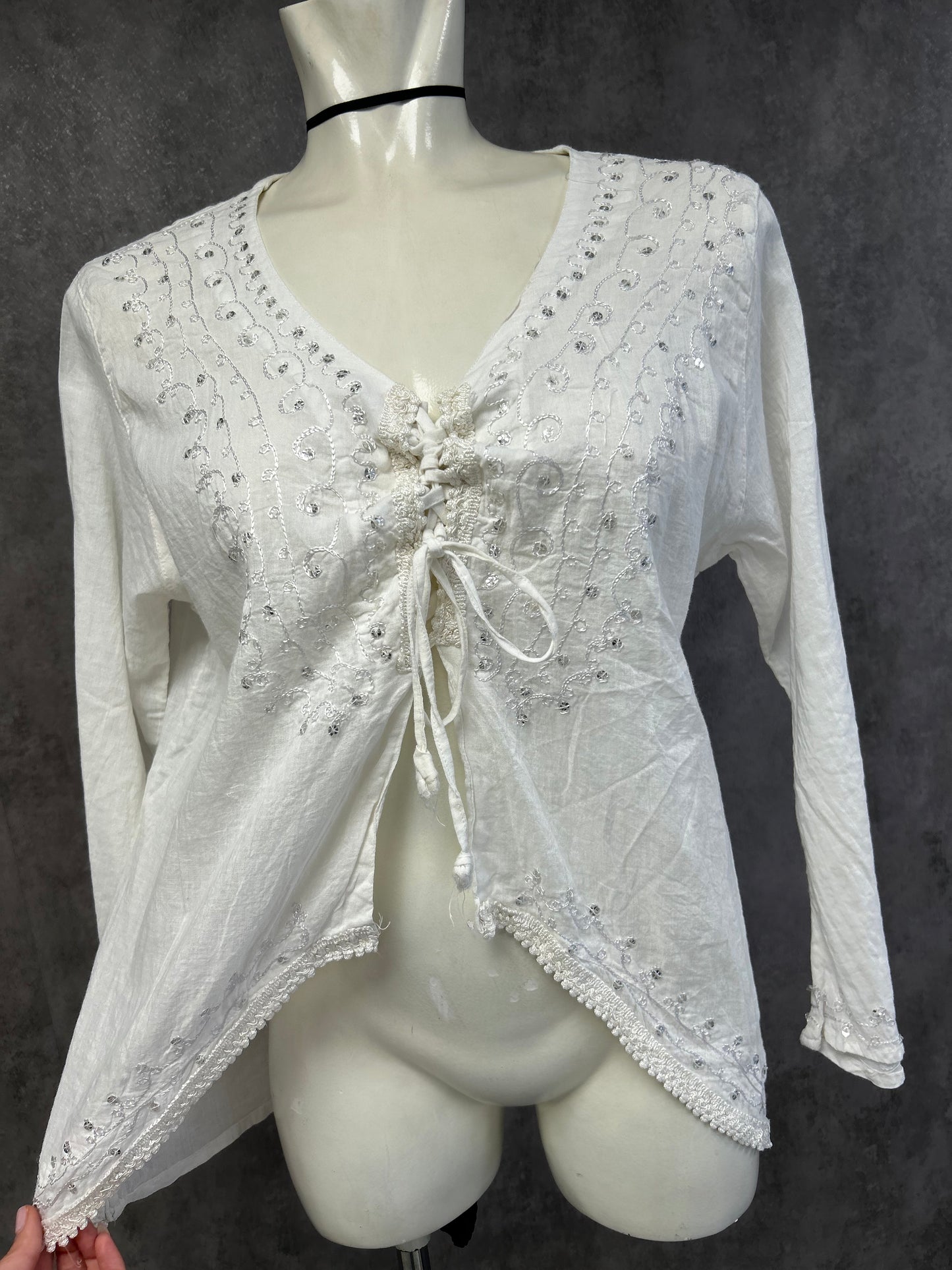 White oversize summer shirt