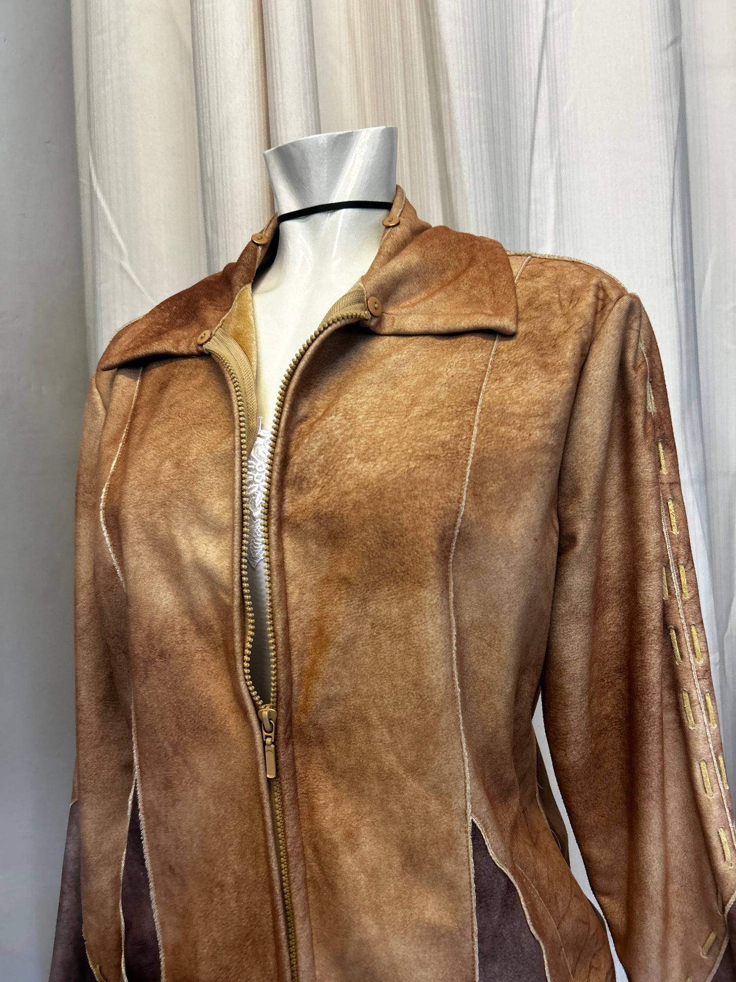 Vintage suede light jacket