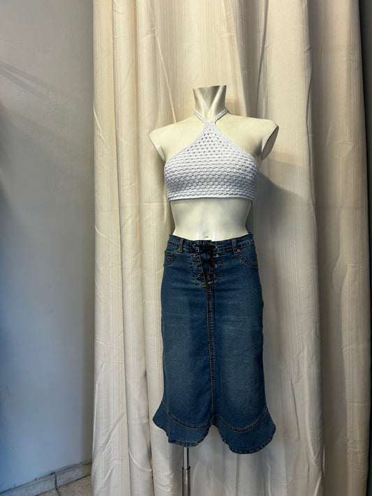 Vintage denim skirt