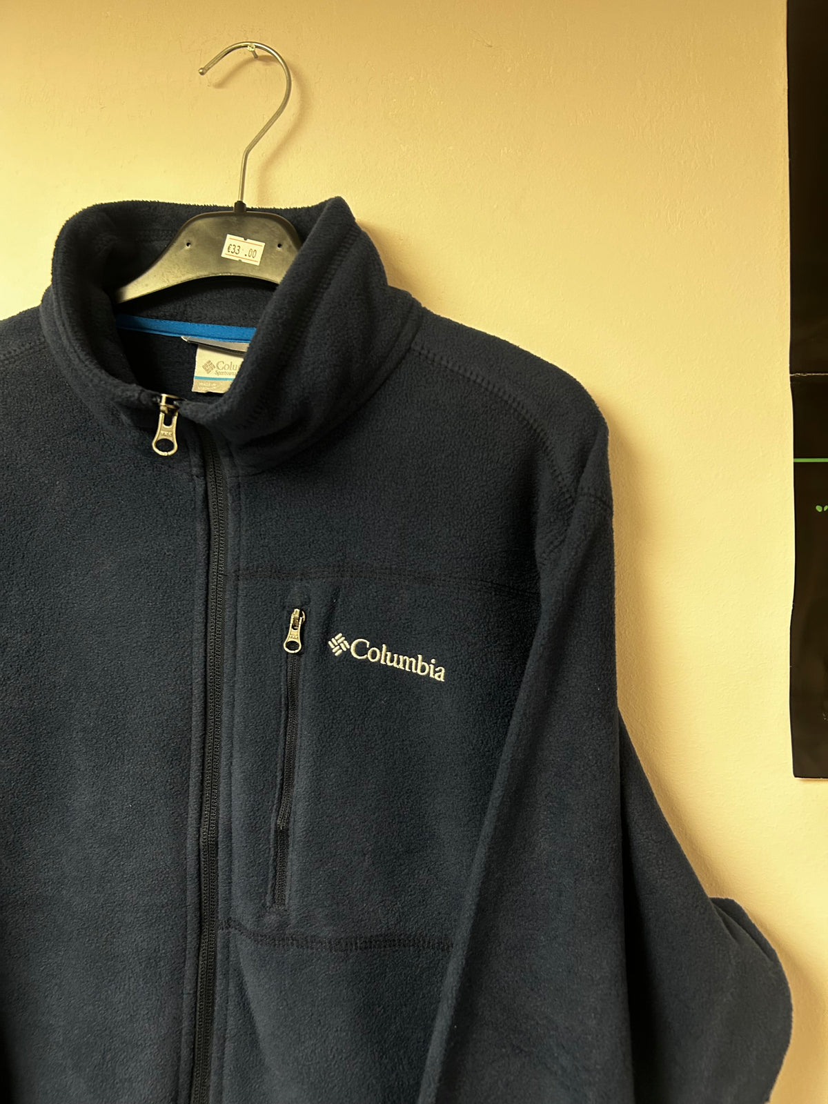 Columbia dark blue fleece jacket