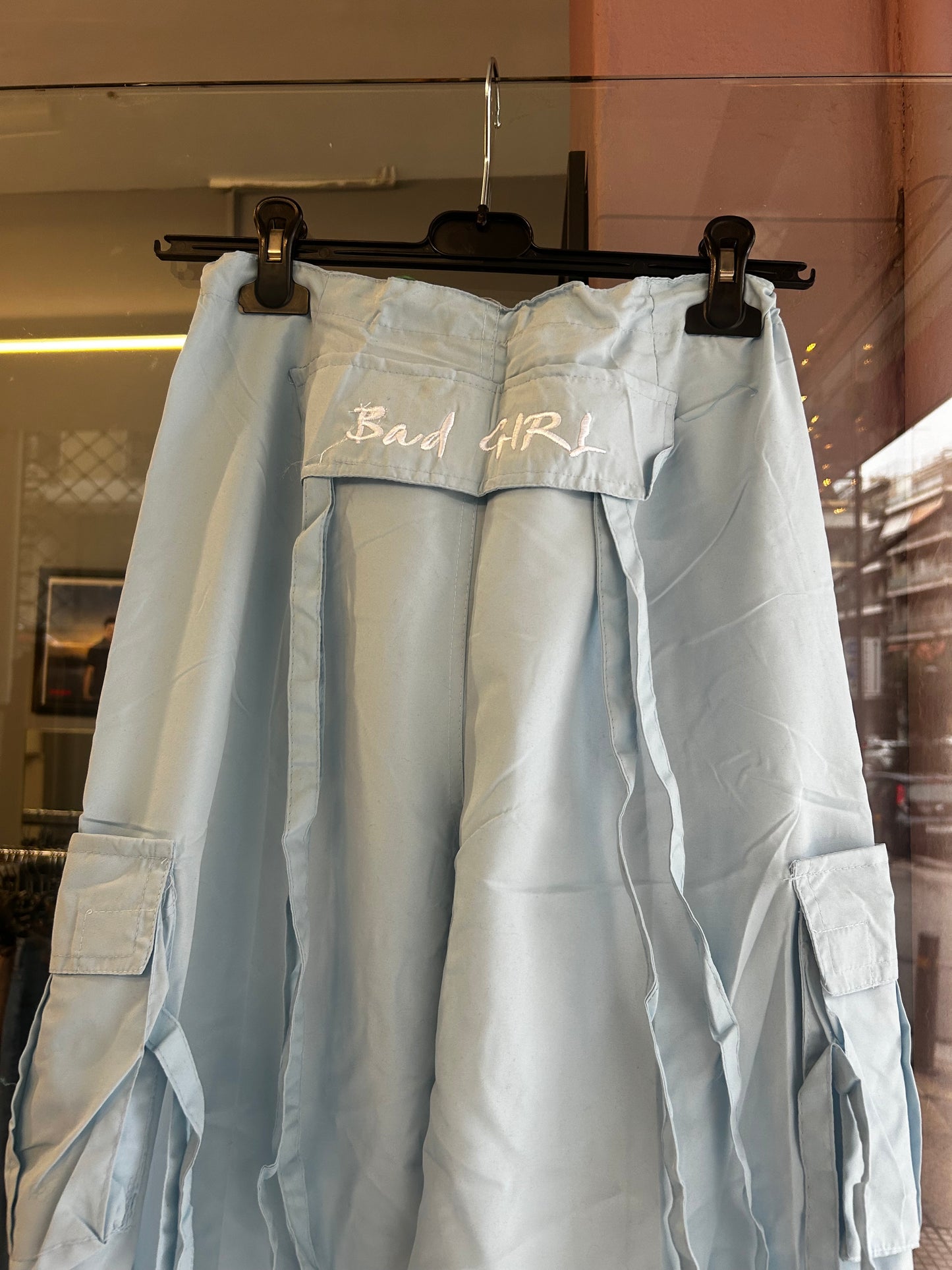 Bad Girl baby blue parachute