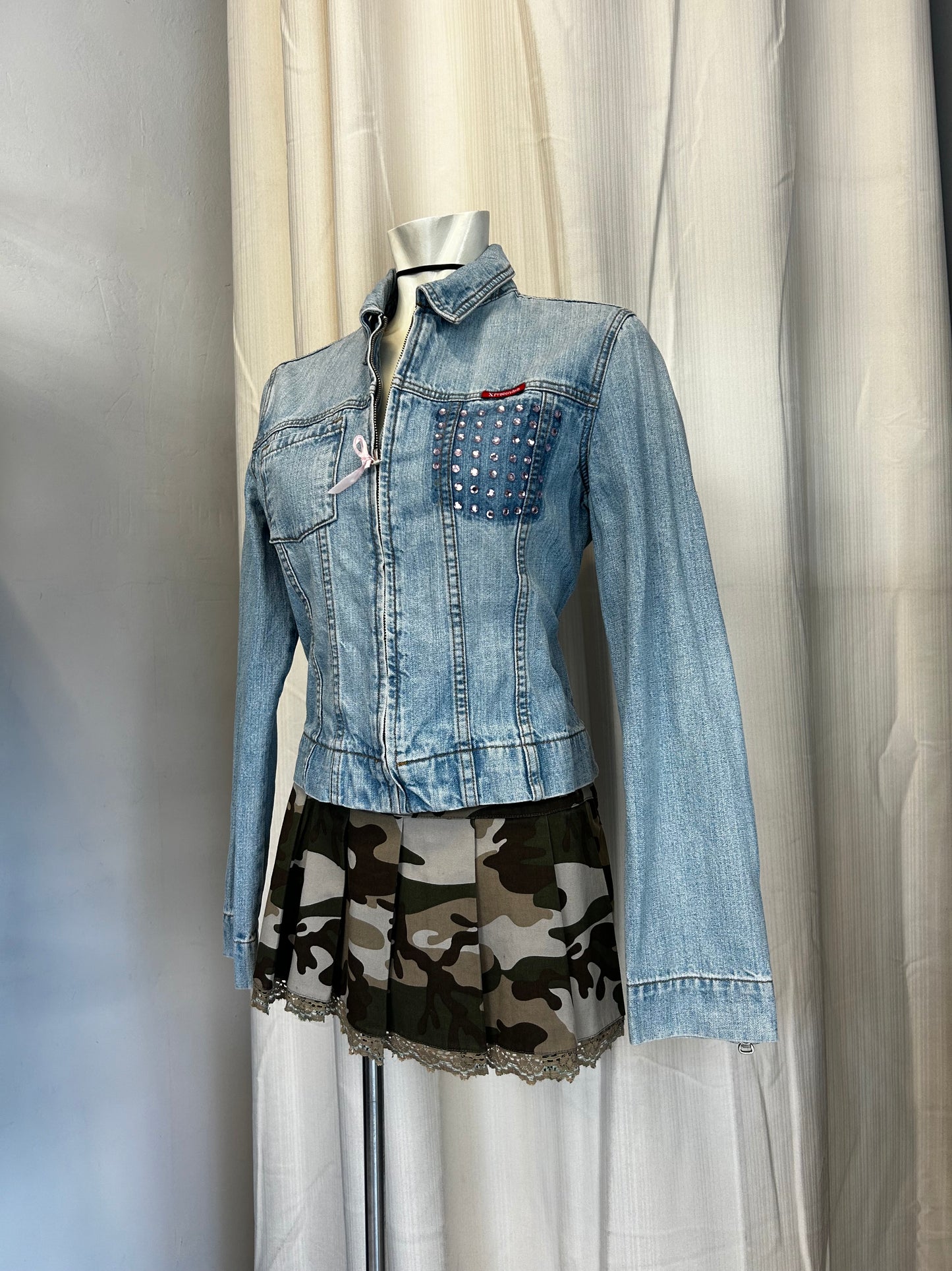 Medusa y2k denim jacket