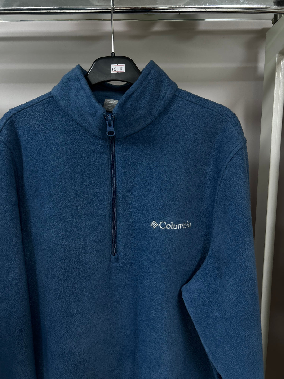 Columbia half zip blue fleece