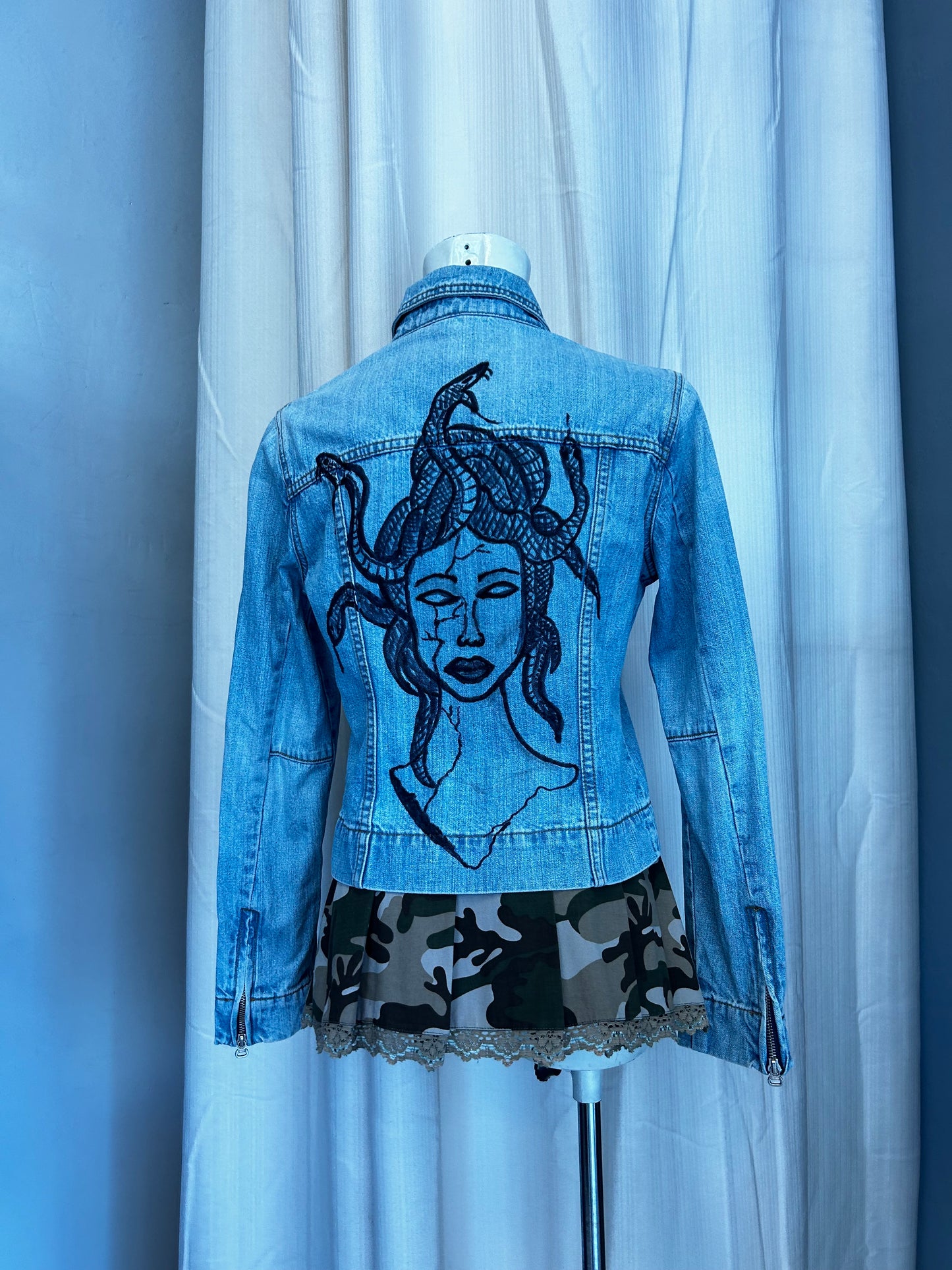 Medusa y2k denim jacket