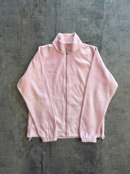 Columbia baby pink fleece jacket