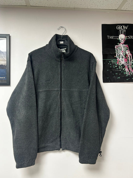Columbia dark grey fleece jacket