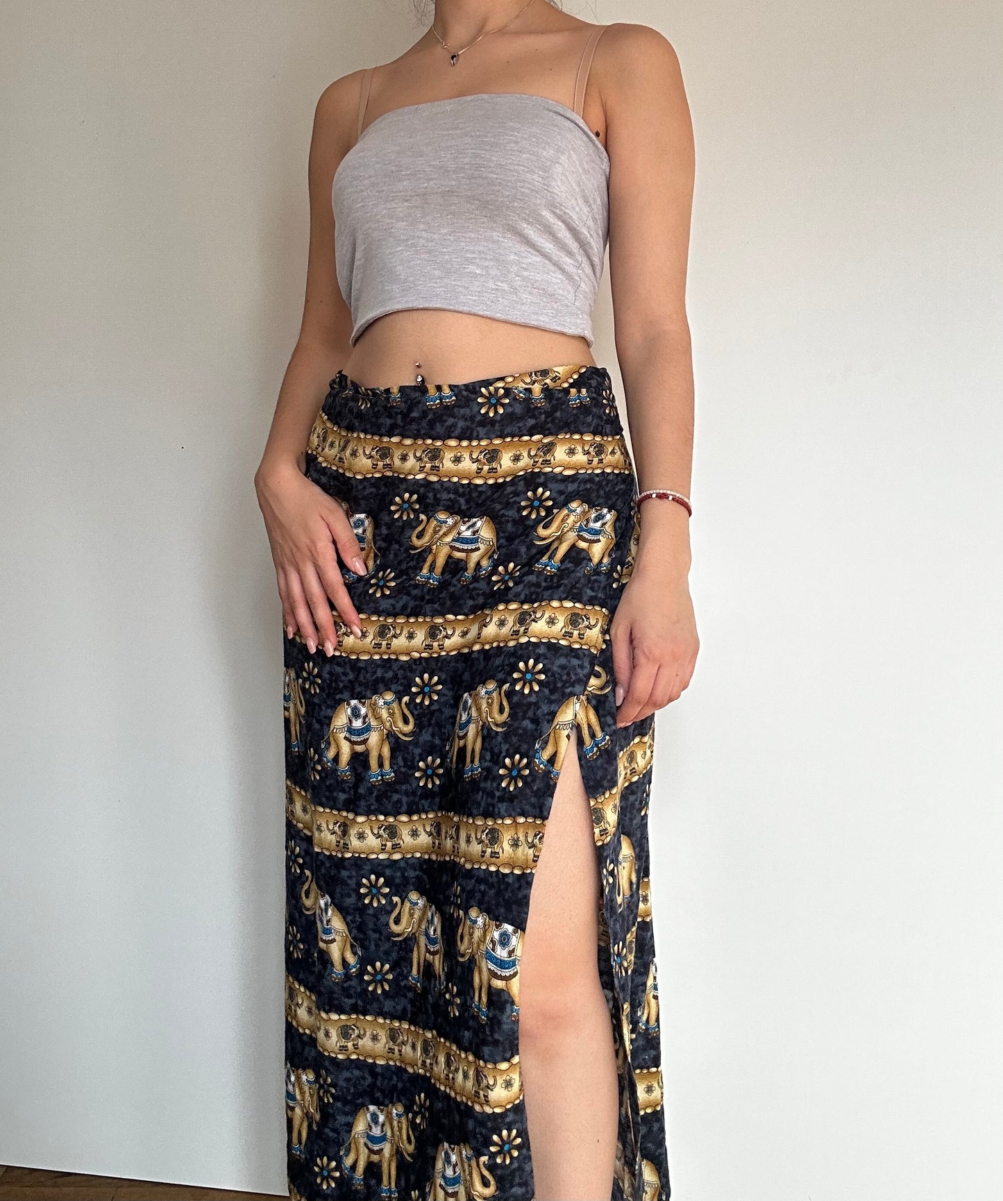 Wrap maxi skirt