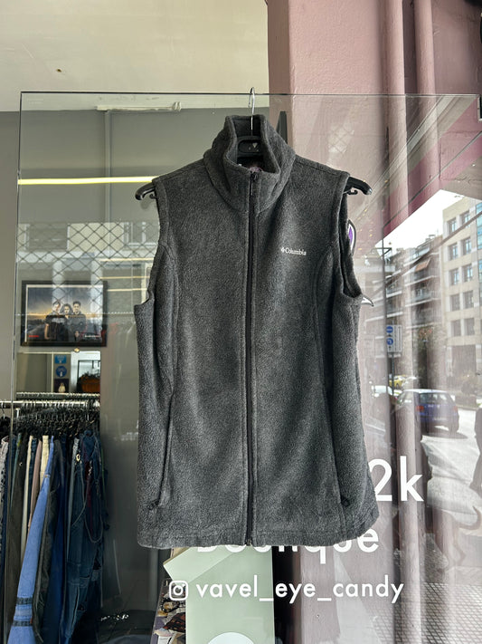 Columbia grey vest fleece