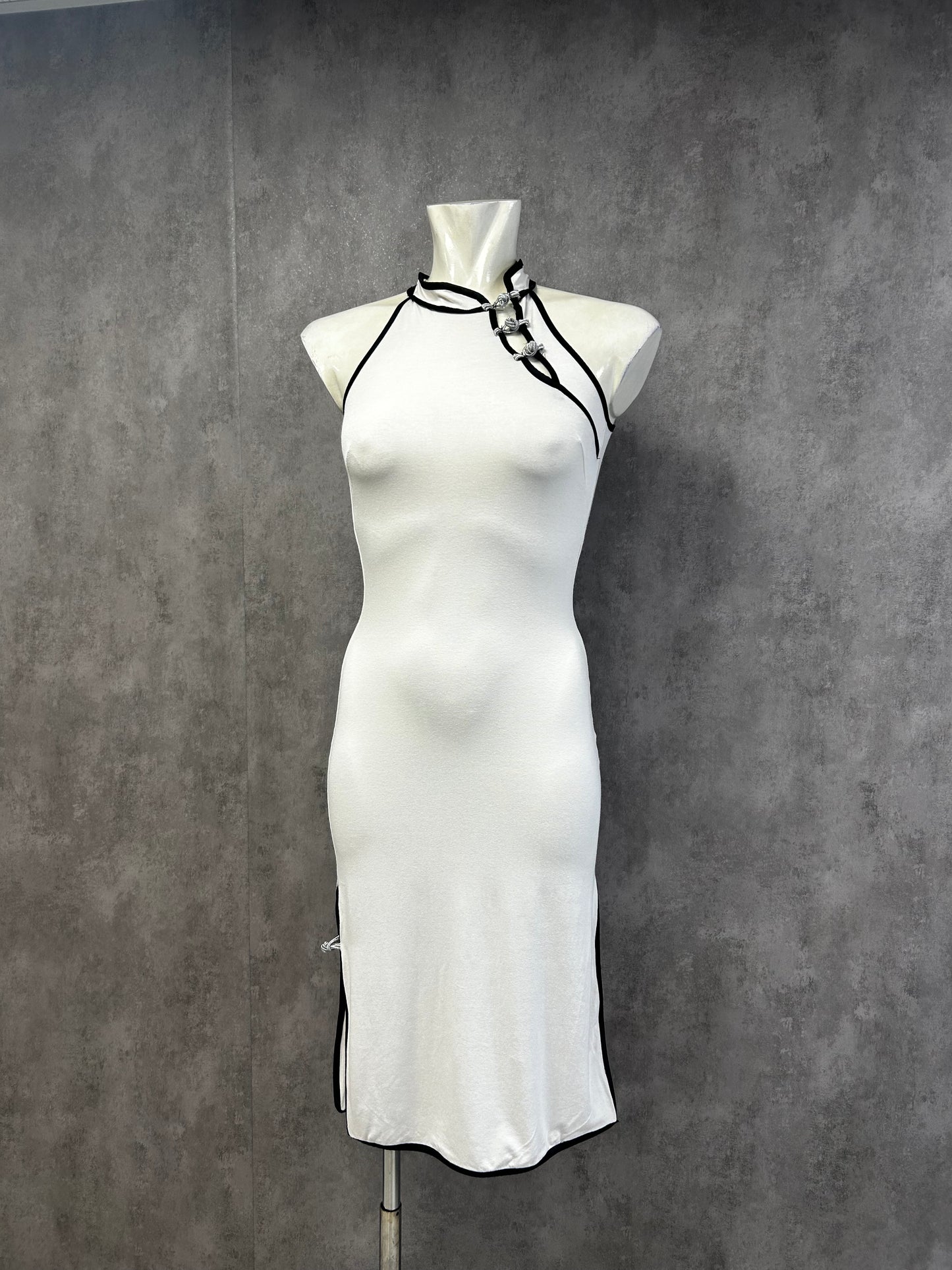 Qipao white dress
