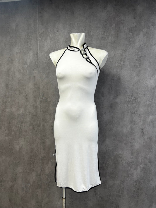 Qipao white dress