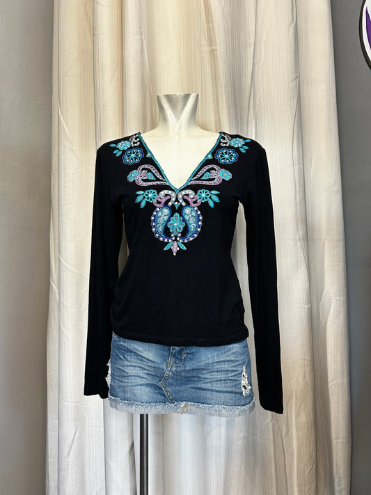 Vintage sequin top
