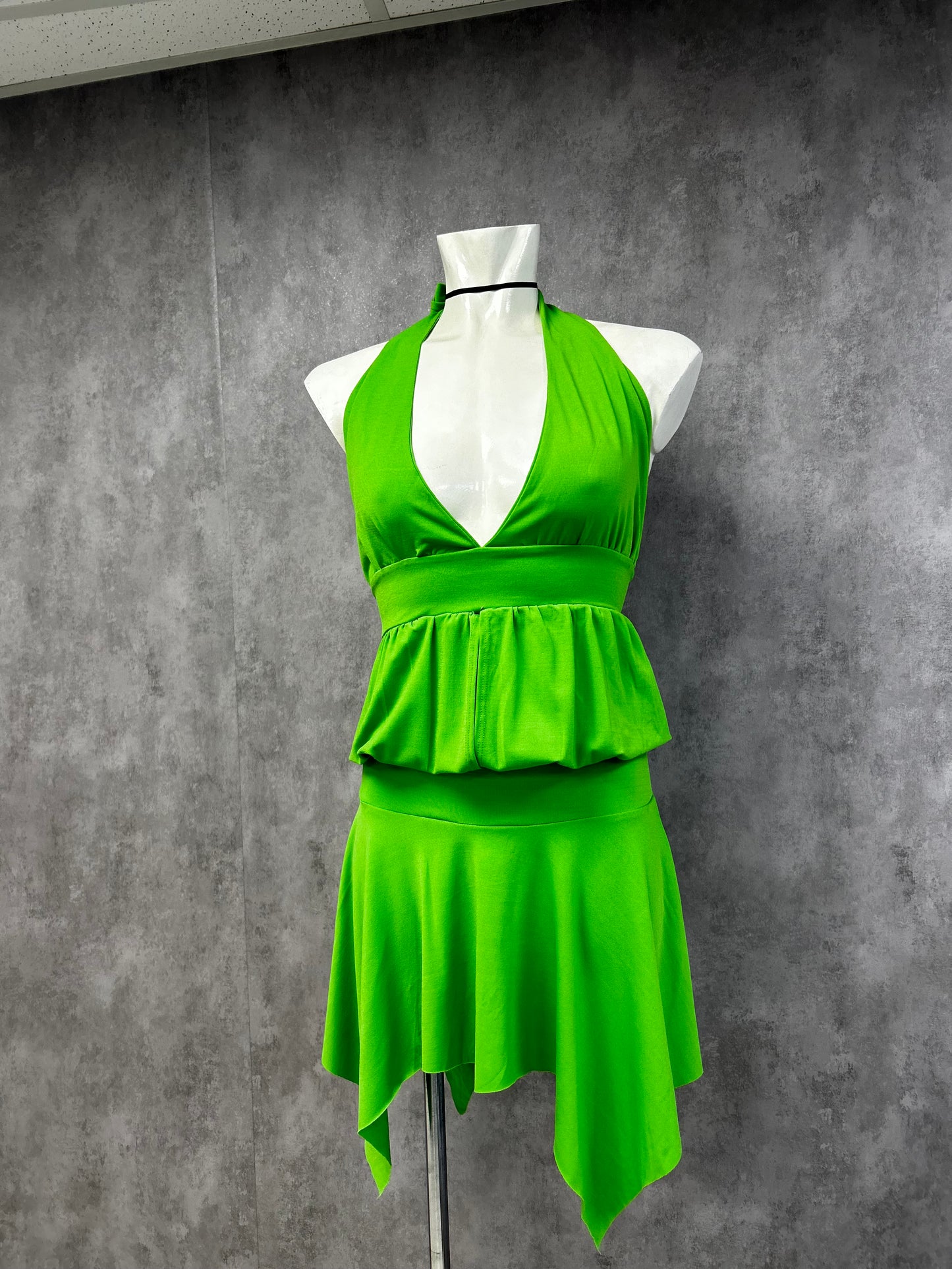 Y2K backless mini dress